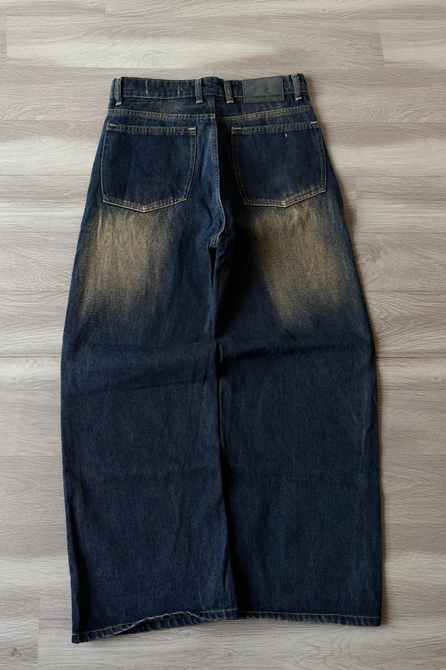 Rust Wash Graphic Panel Denim