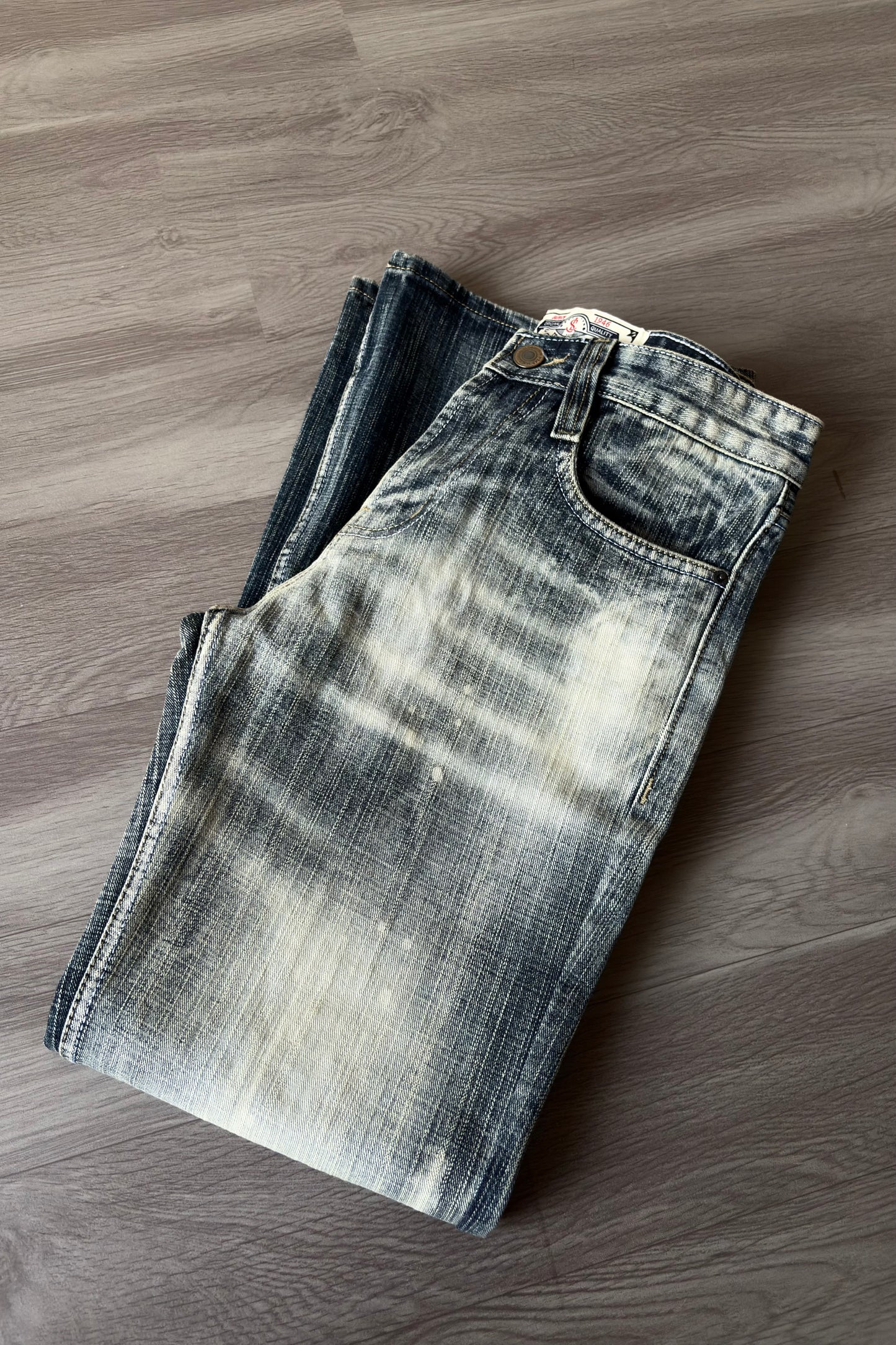 Vintage Faded Cross Slub Bootcut