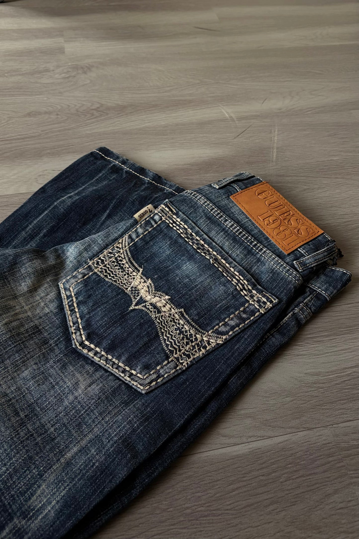 Ruined Indigo Bootcut Denim