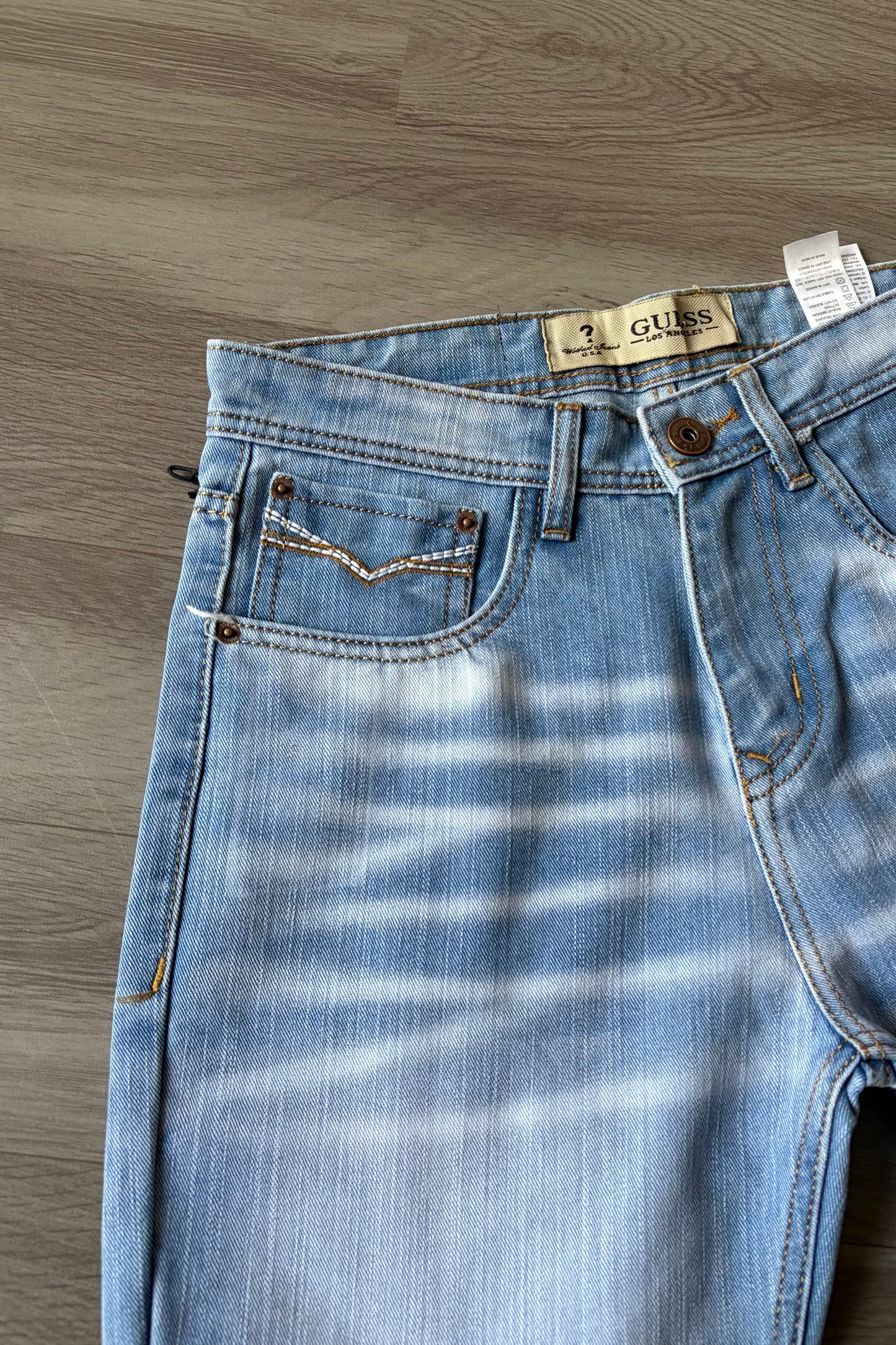 Frost Wash Flared Denim