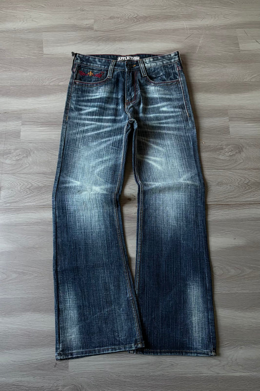 Slate Blue Bootcut Denim