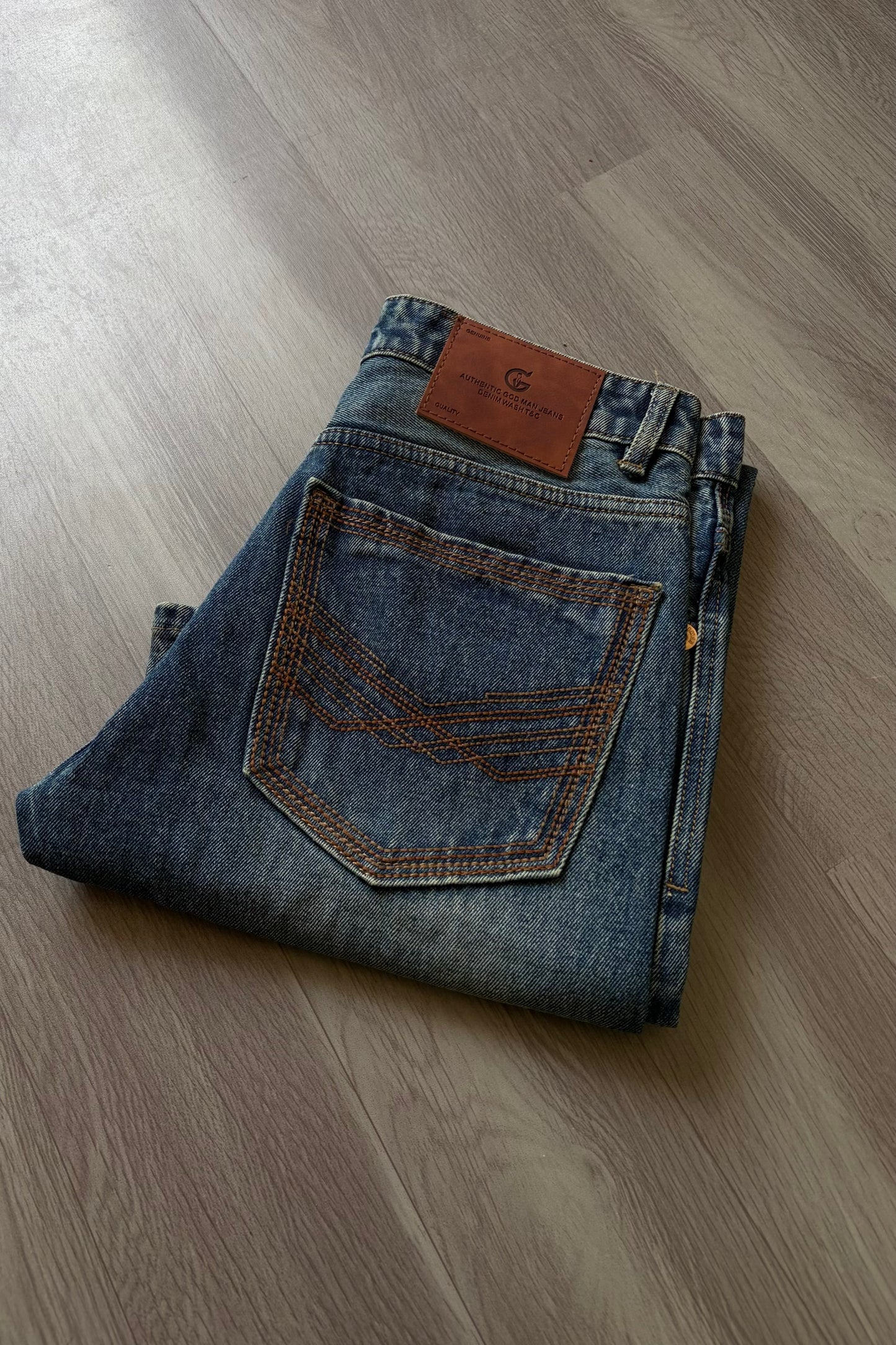 Vintage Blue Slim Bootcut