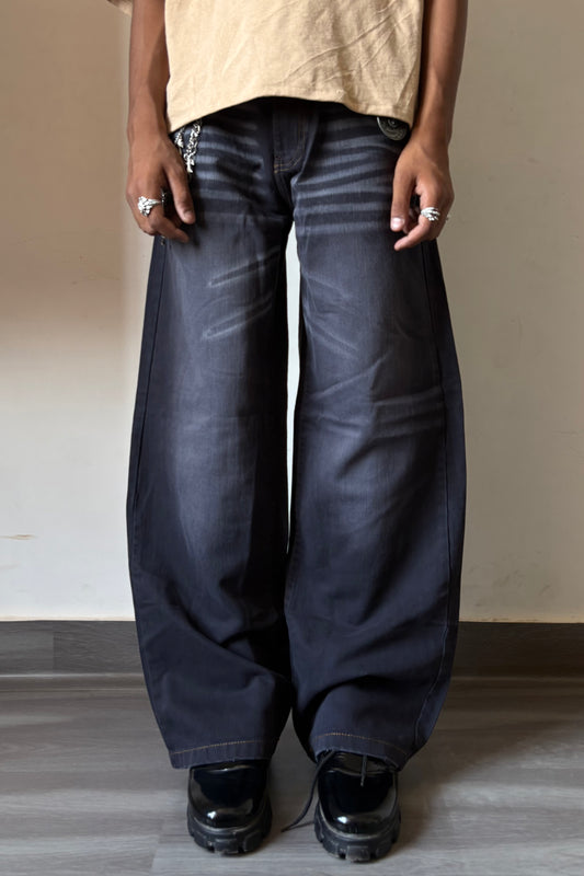 Midnight Whisker Twill Denim