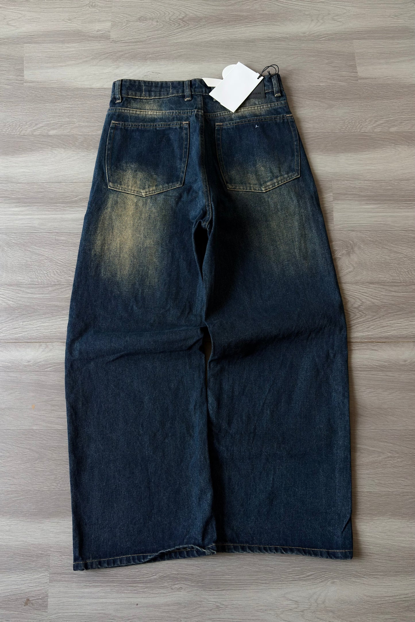Amber Wash Graphic Panel Denim