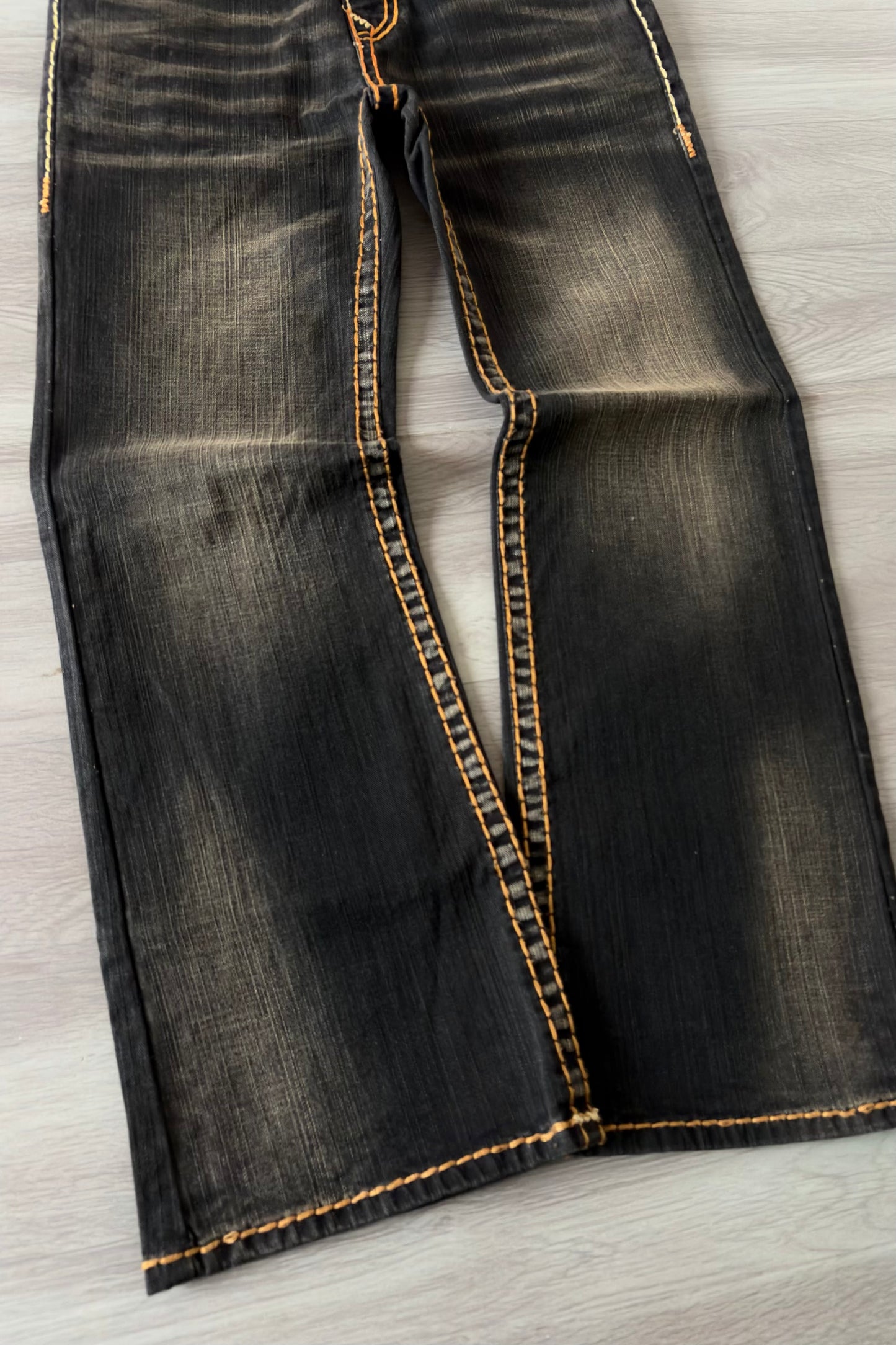 Signature Thread Bootcut Denim