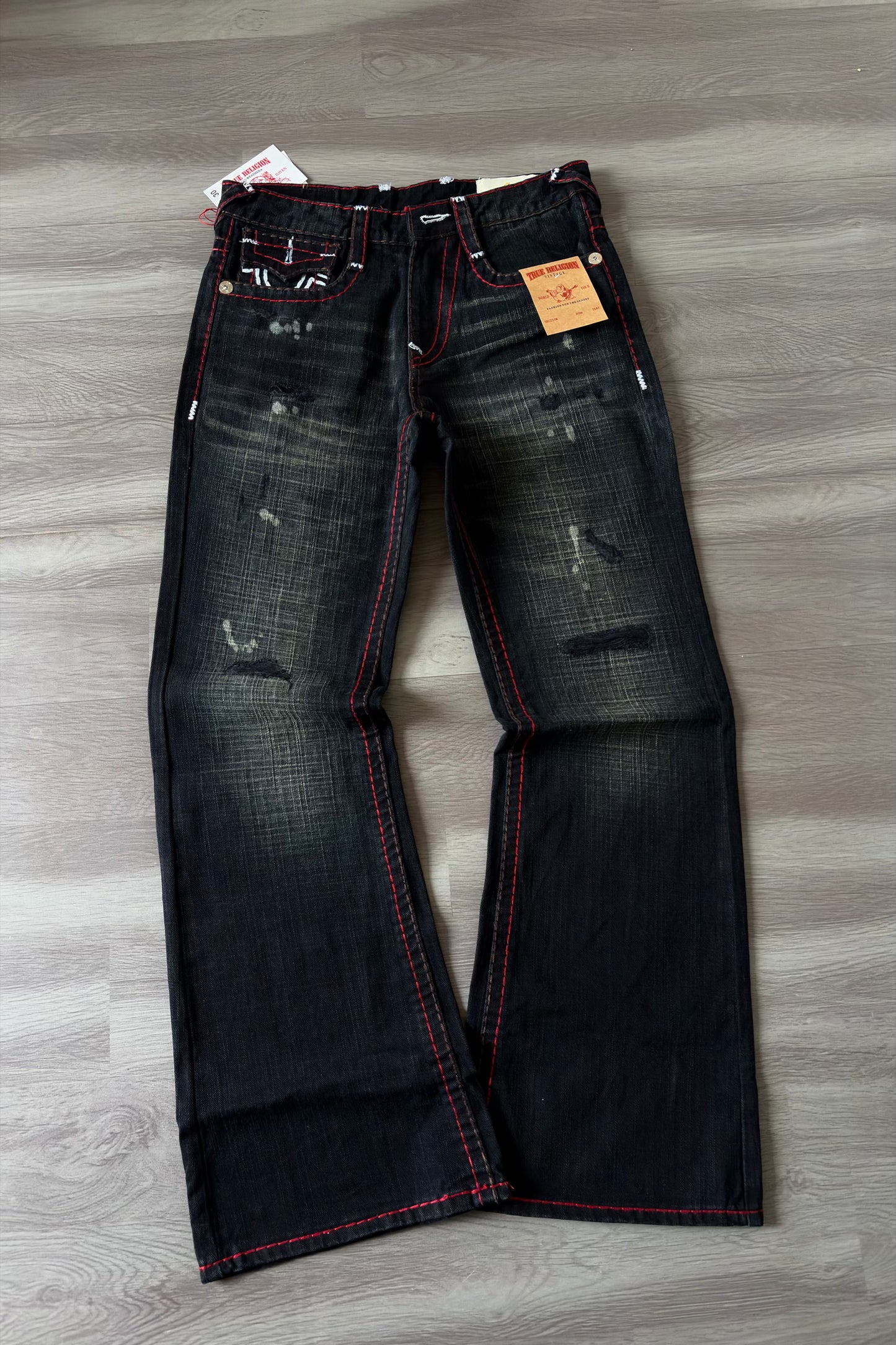 Bloodline Heavy Thread Bootcut Denim.