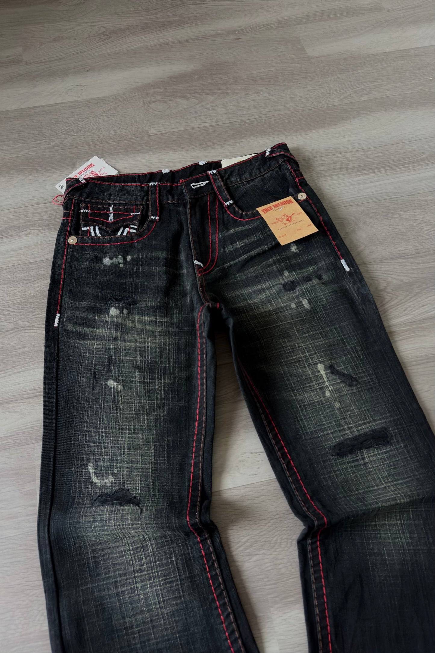 Bloodline Heavy Thread Bootcut Denim.
