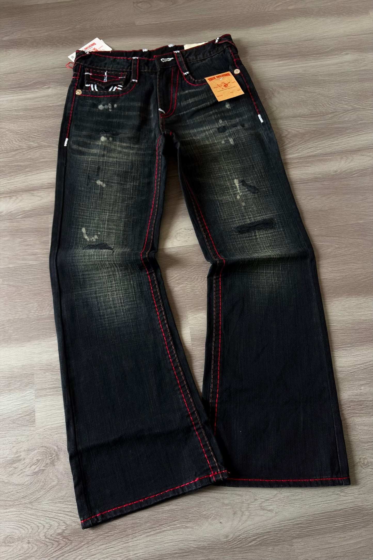 Bloodline Heavy Thread Bootcut Denim.