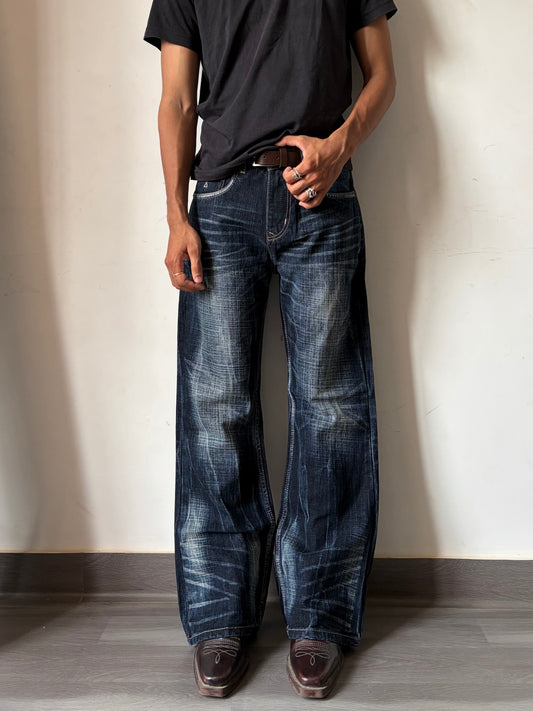 Vintage Indigo Bootcut Denim.