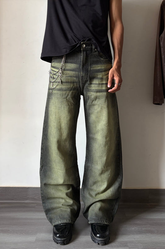 Forest Wash Baggy Denim
