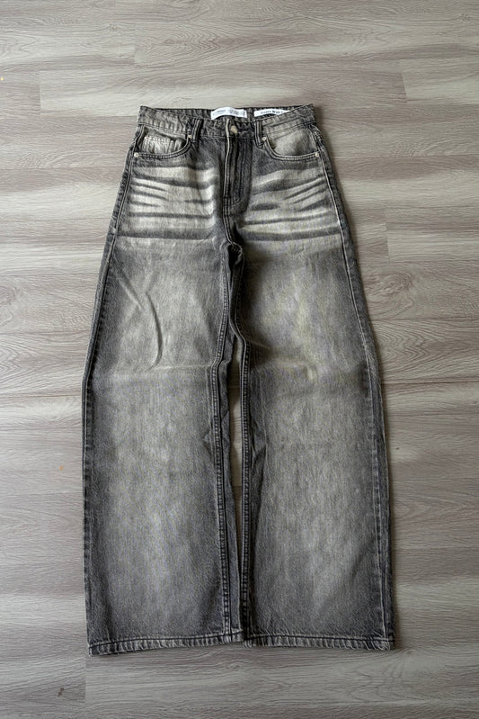 Smoke Wash Baggy Denim