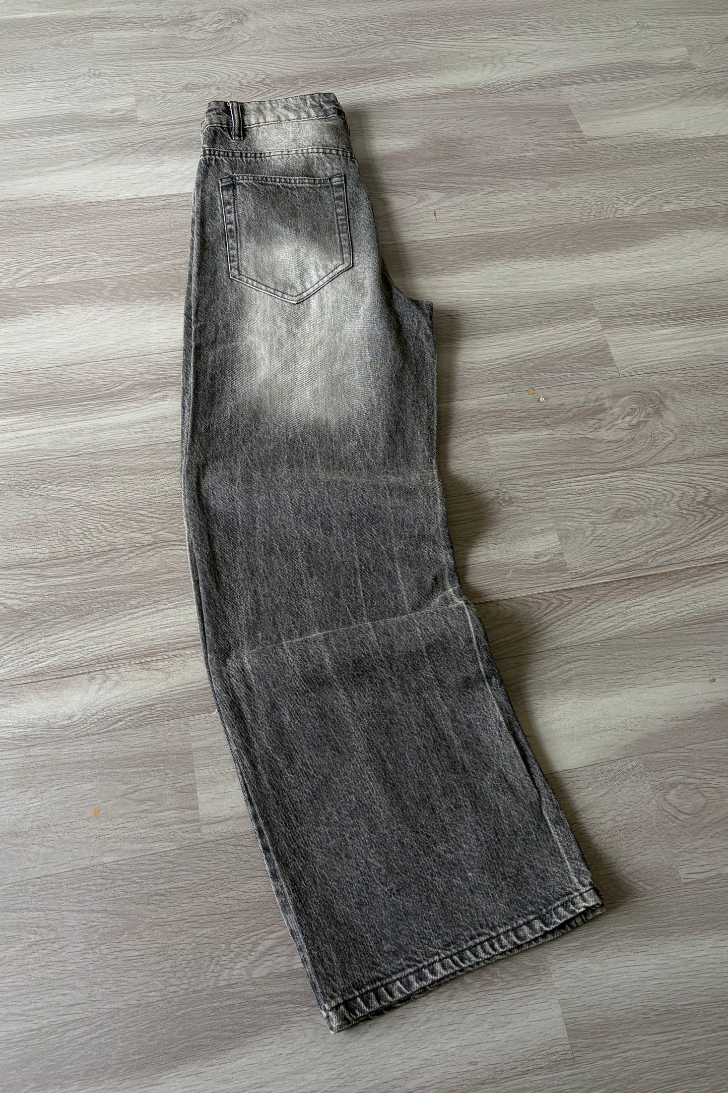 Smoke Wash Baggy Denim