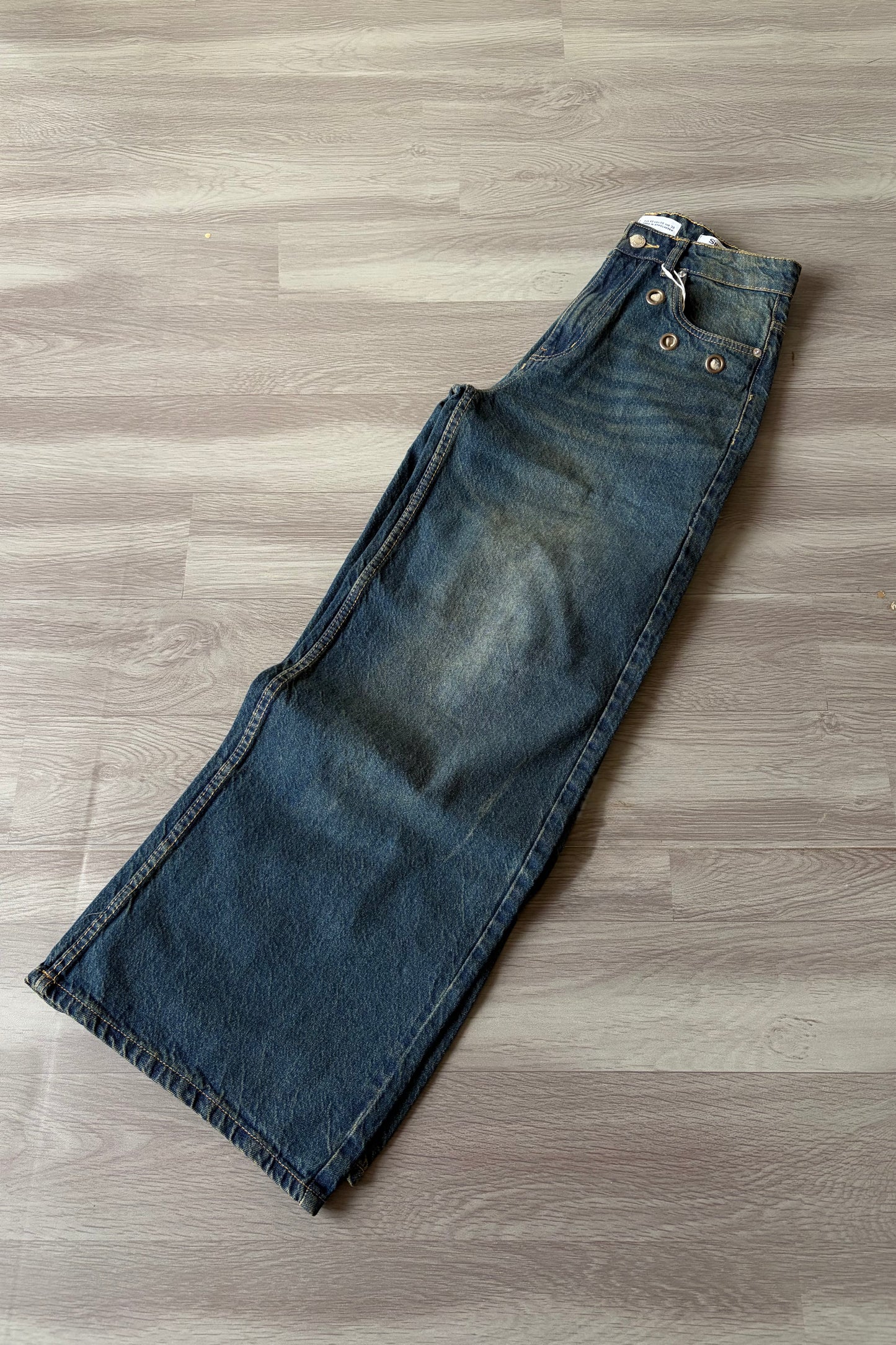 Spider Blue Super Baggy Denim