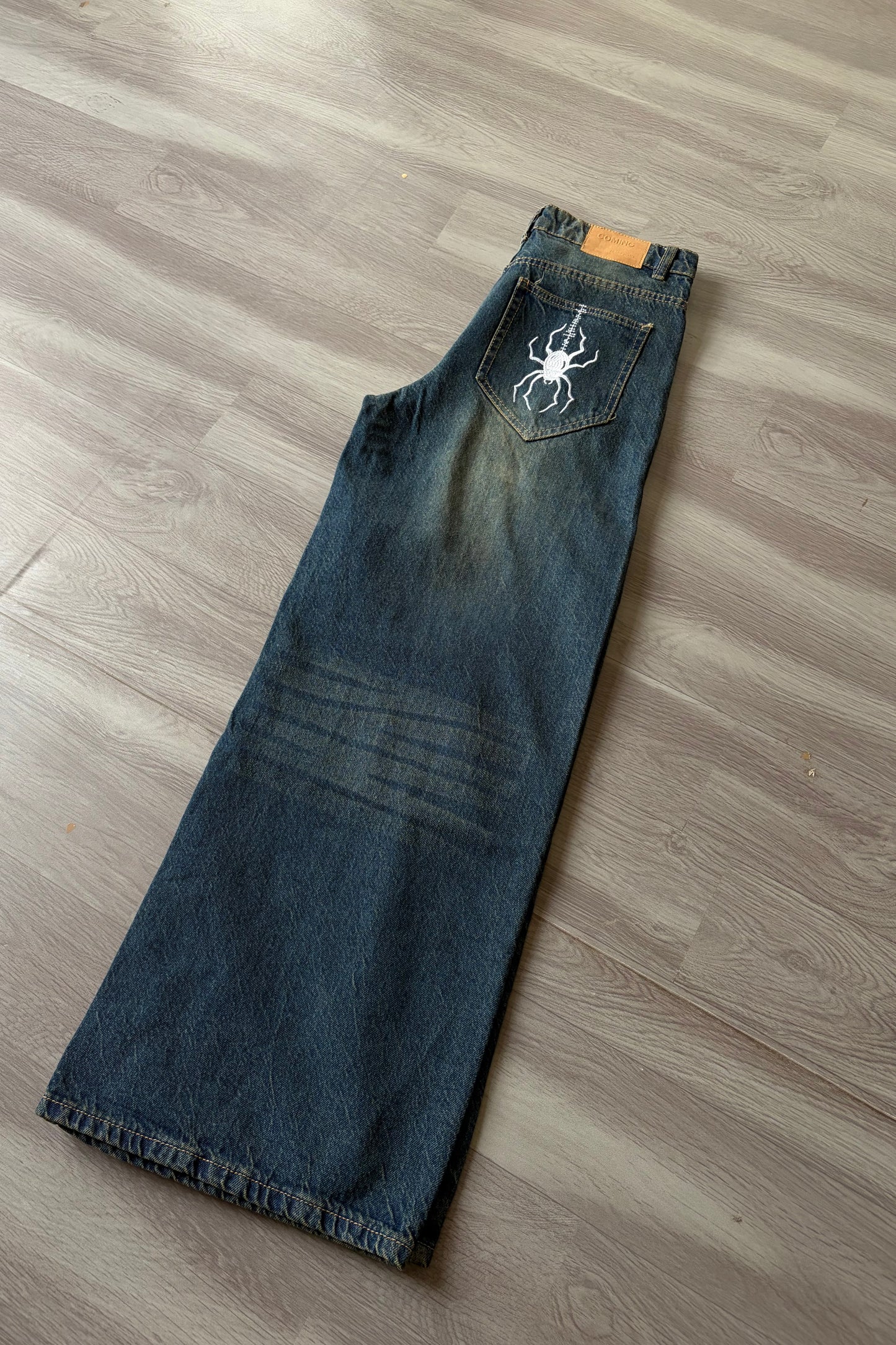 Spider Blue Super Baggy Denim