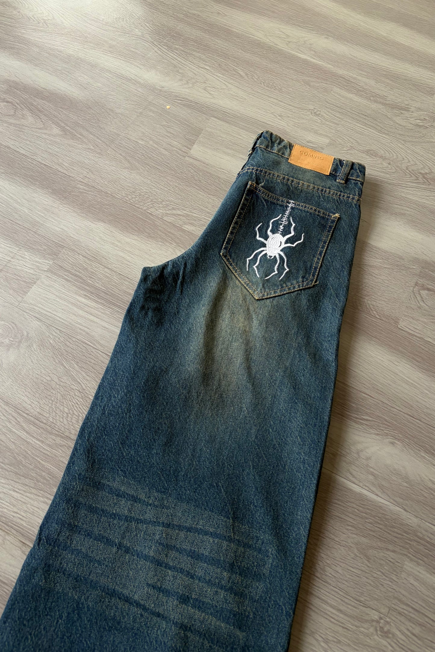 Spider Blue Super Baggy Denim