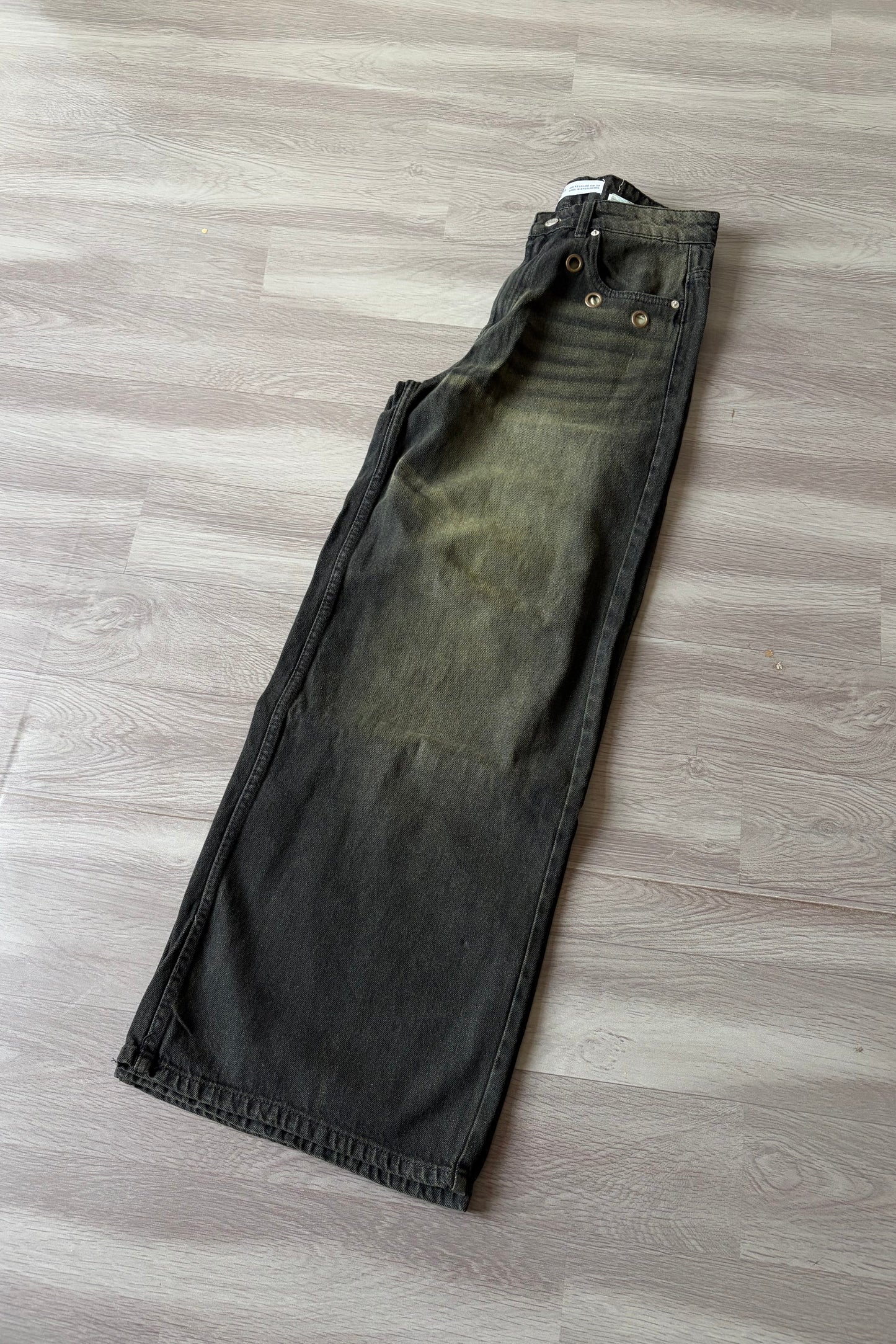 Spider Green Super Baggy Denim