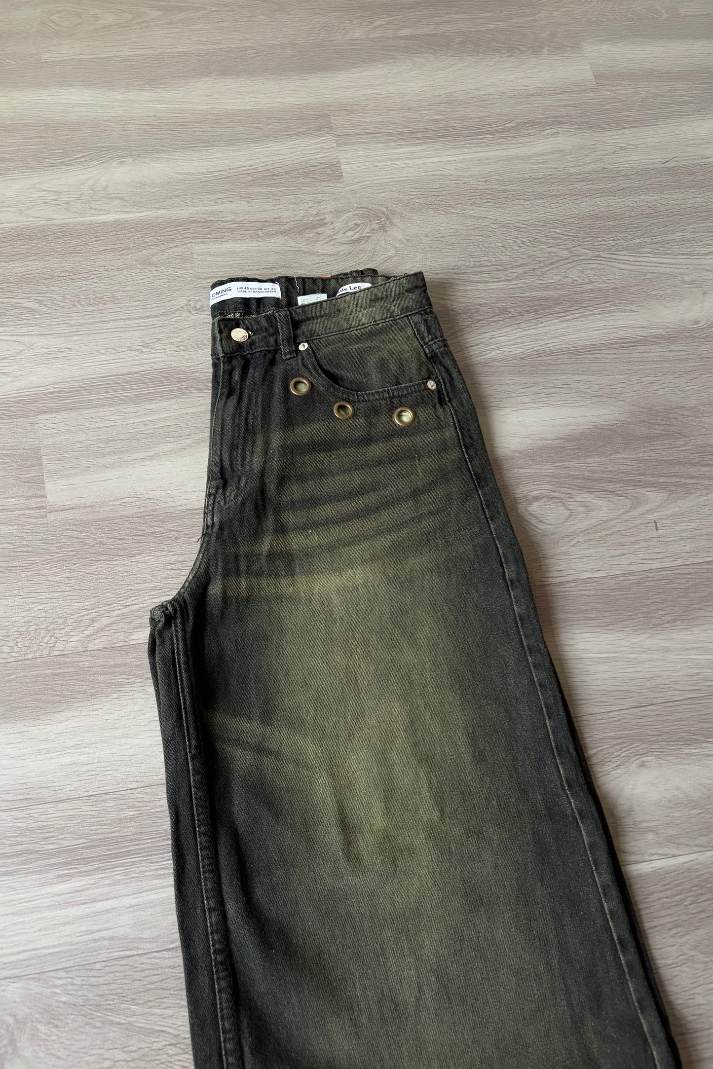 Spider Green Super Baggy Denim