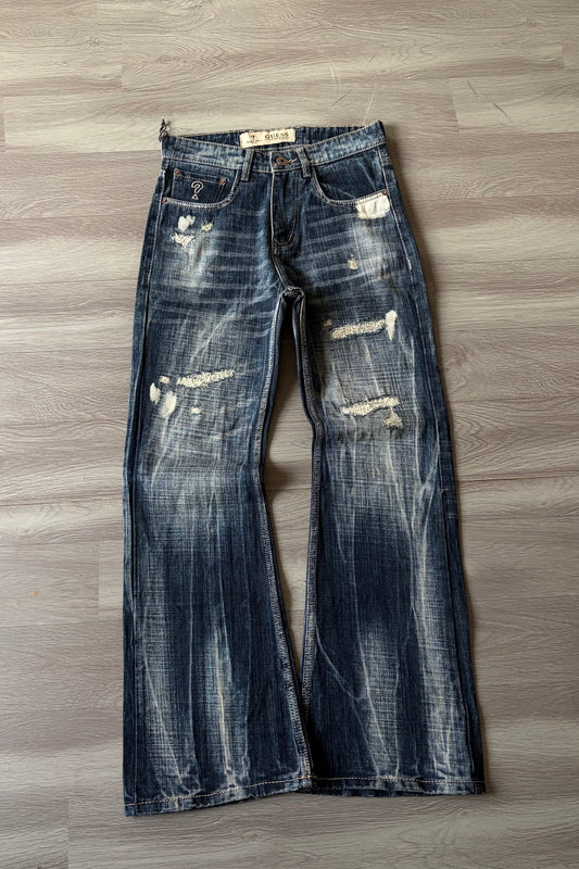 Ruined Indigo Bootcut Denim