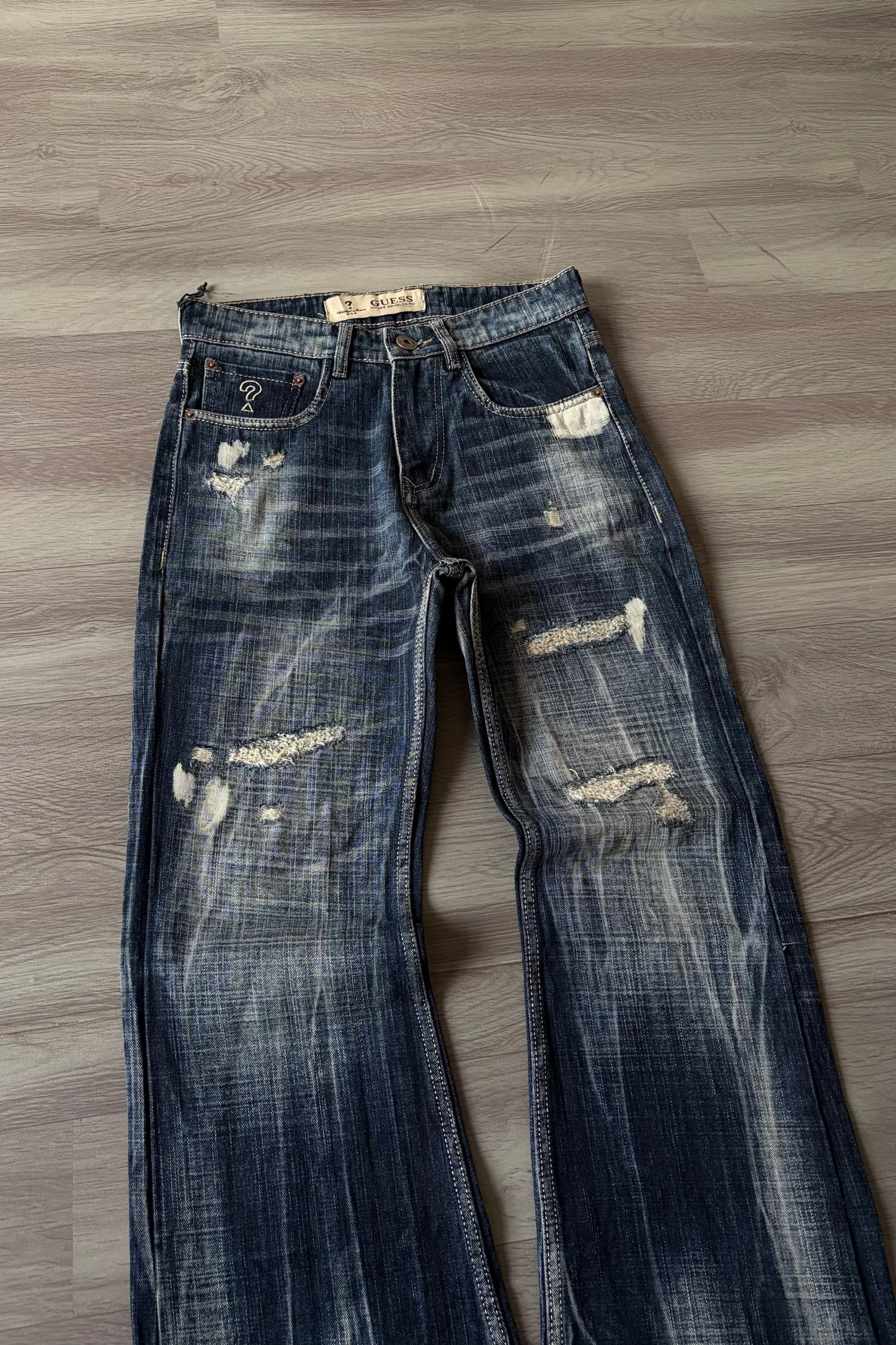 Ruined Indigo Bootcut Denim