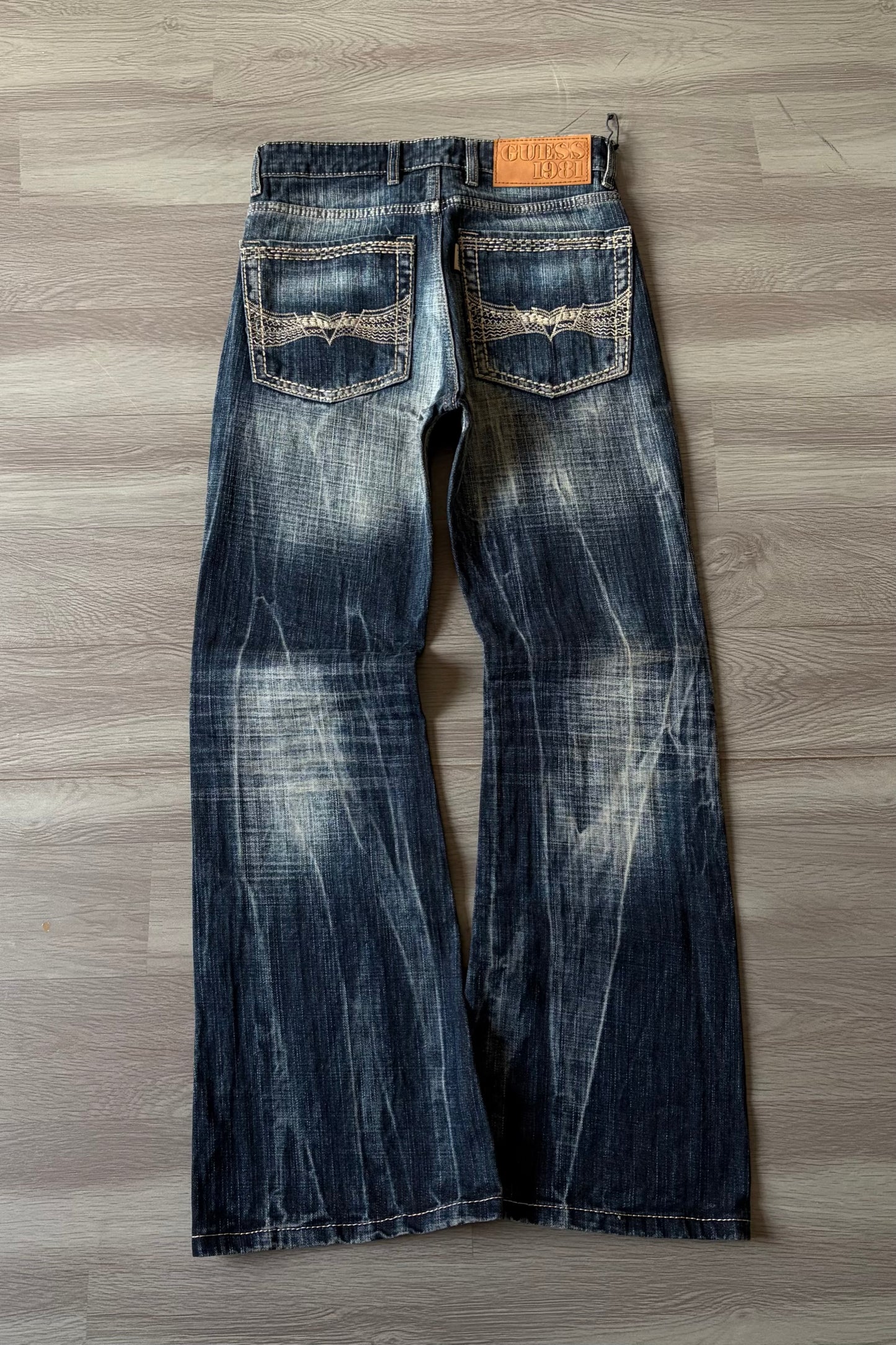 Ruined Indigo Bootcut Denim