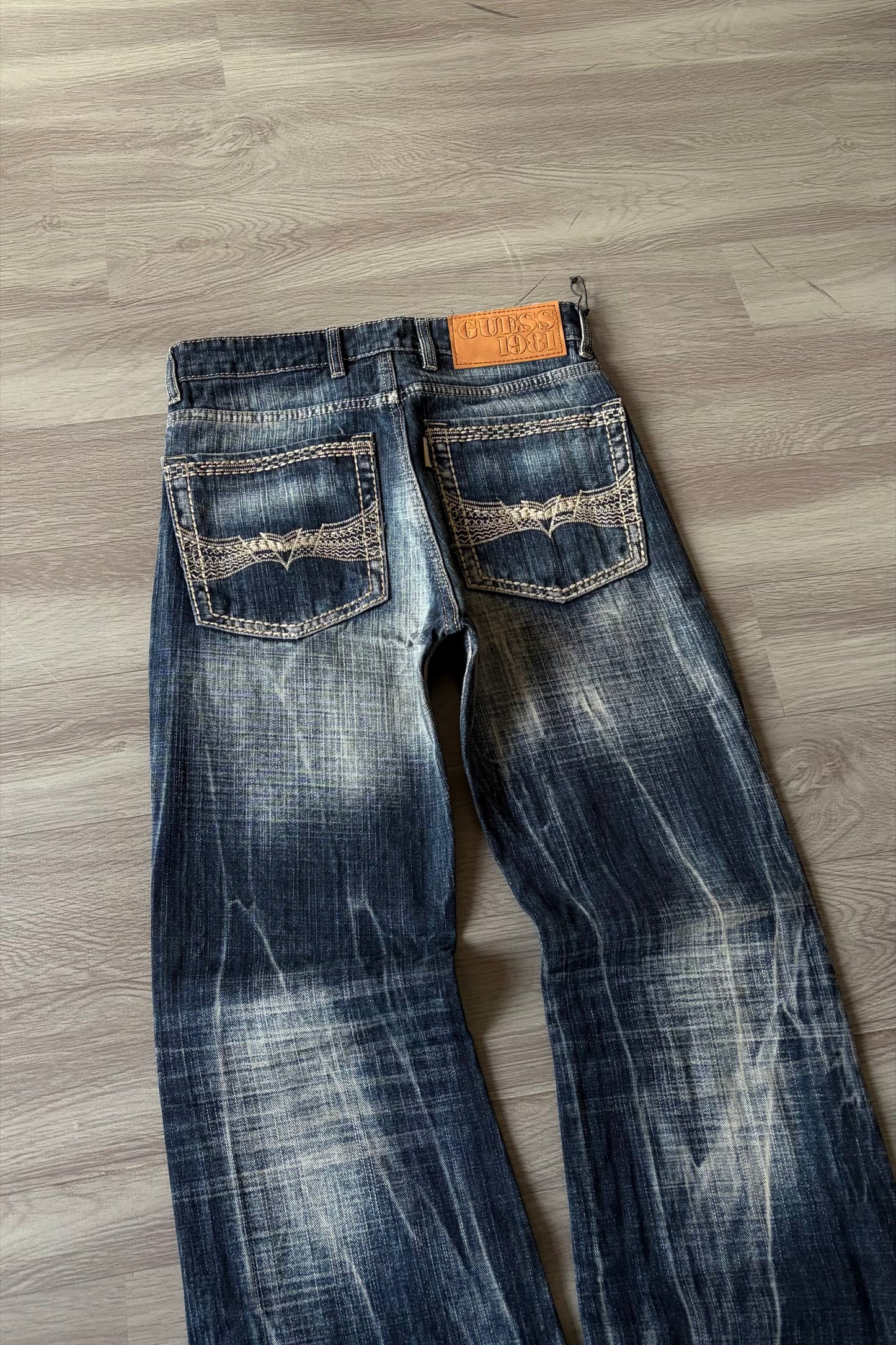 Ruined Indigo Bootcut Denim
