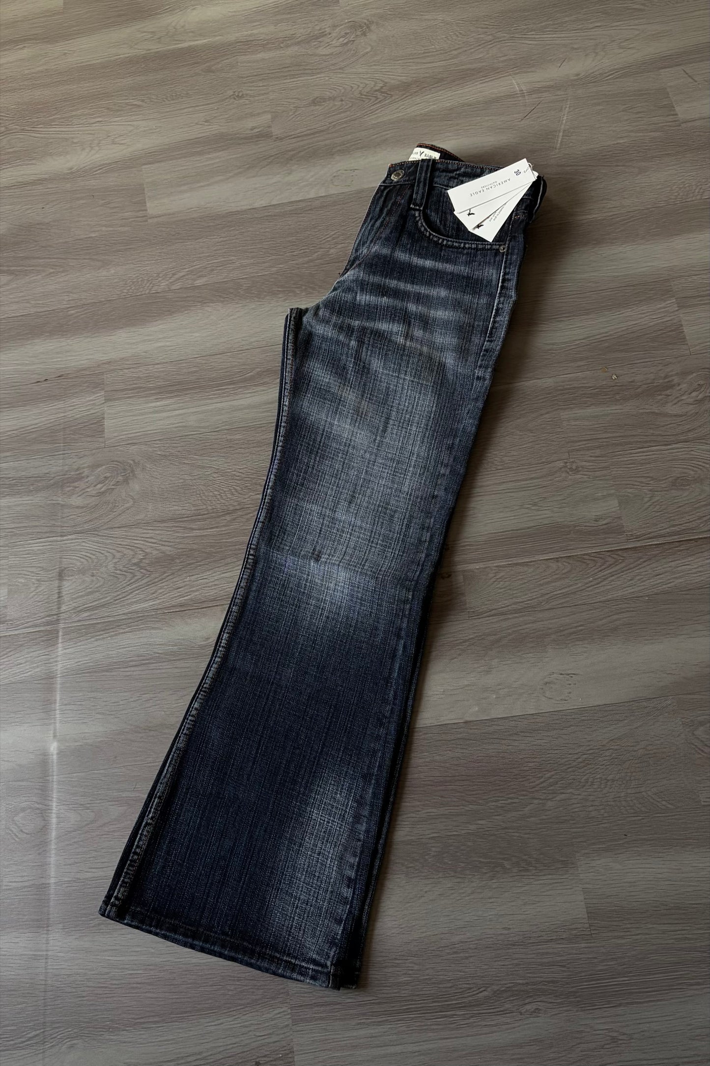 Smoke Grey Heavy Bootcut Denim
