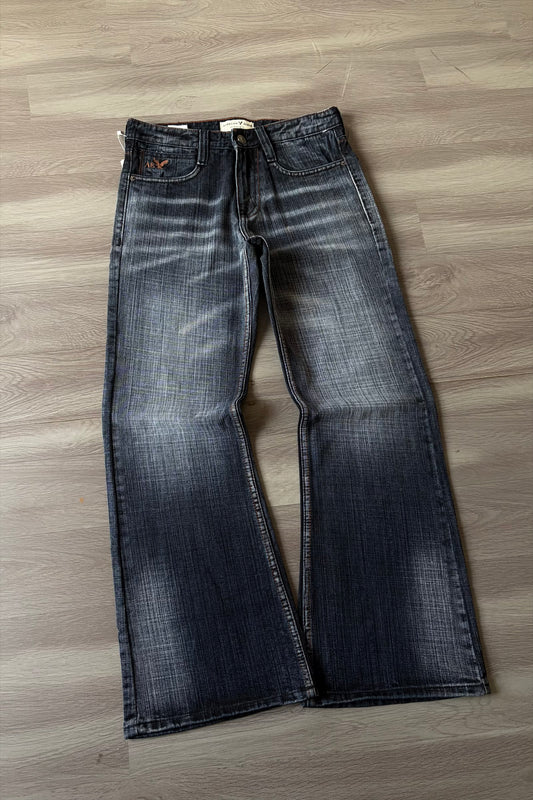 Smoke Grey Heavy Bootcut Denim