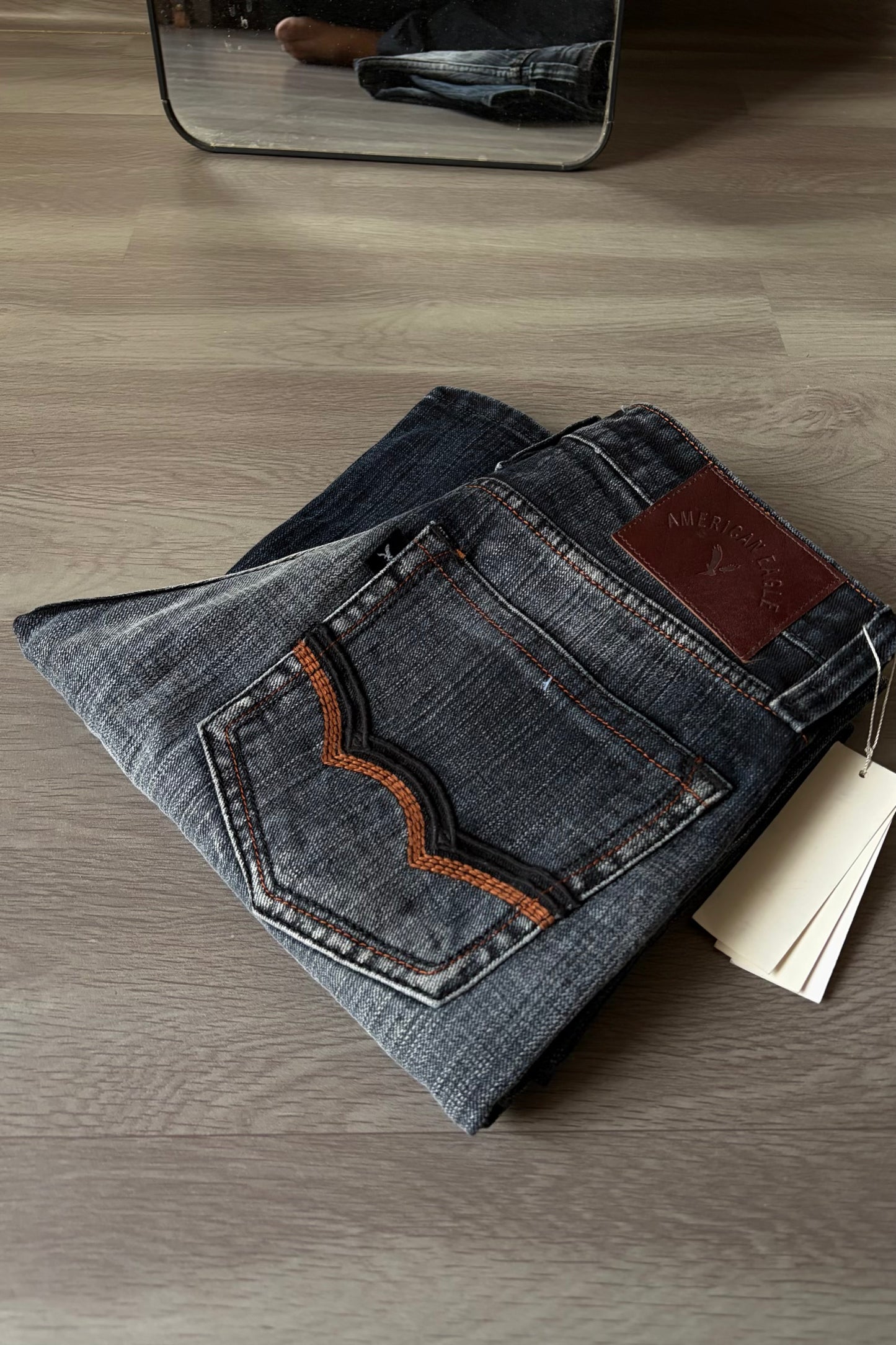 Smoke Grey Heavy Bootcut Denim