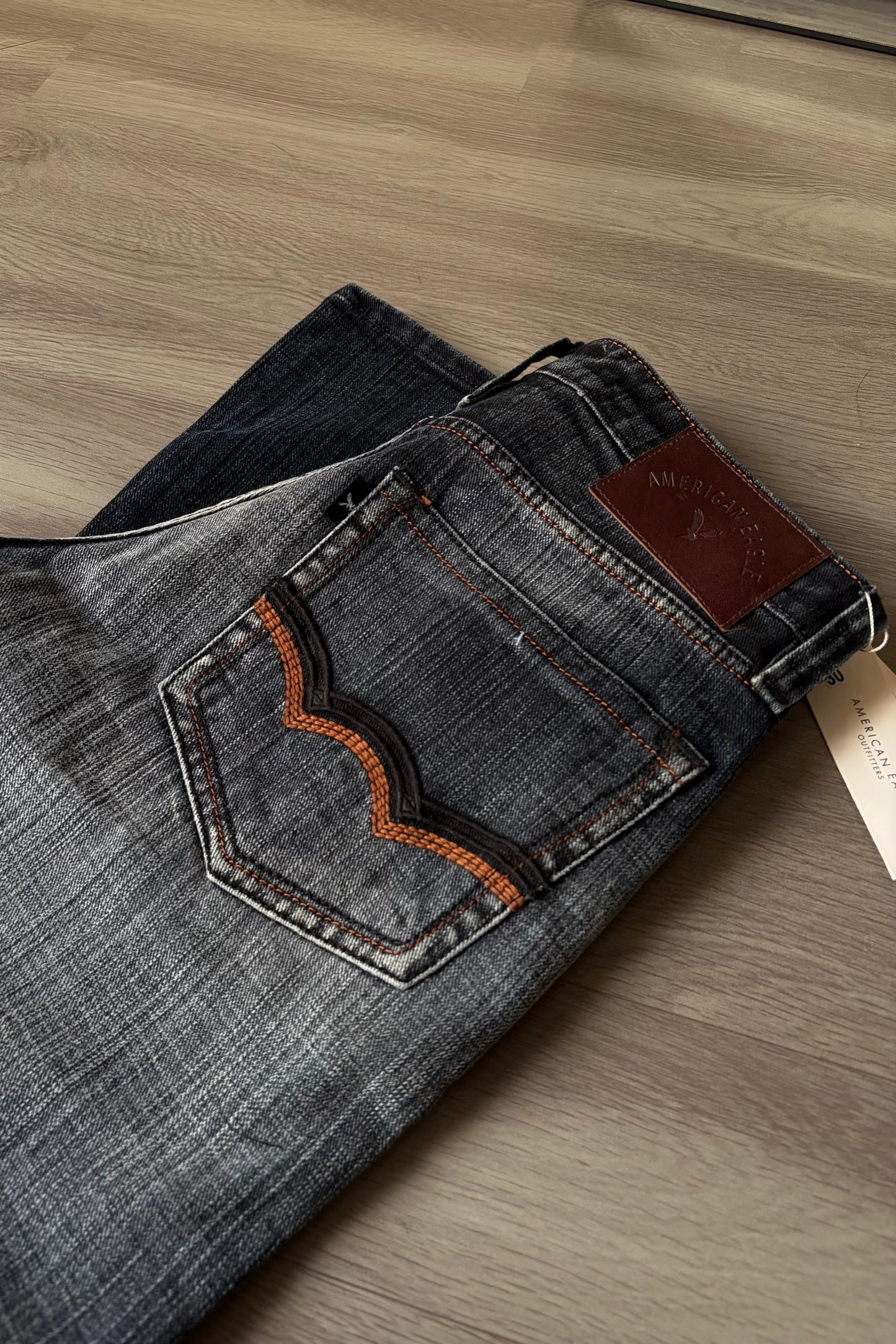 Smoke Grey Heavy Bootcut Denim