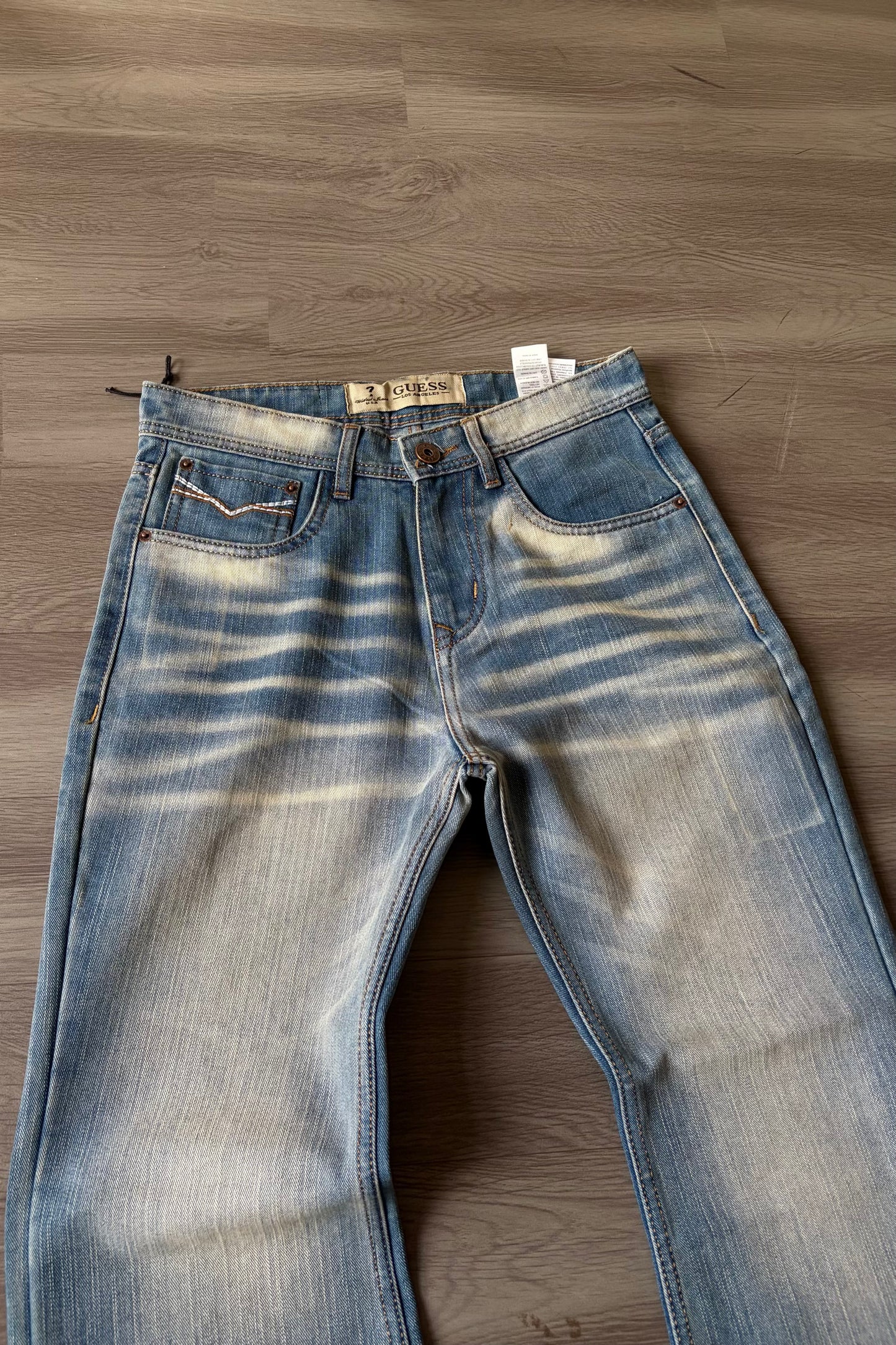 Sun Faded Flared Denim