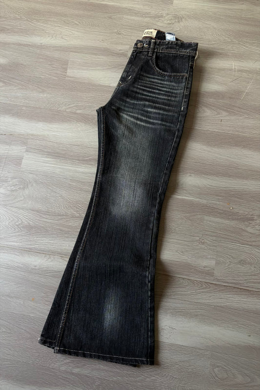 Smoked Black Bootcut Denim