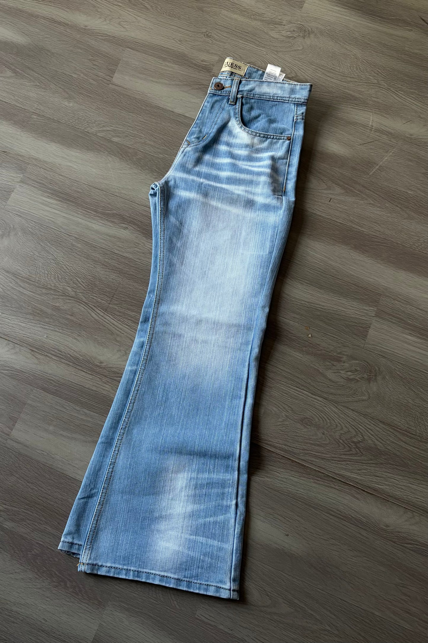 Frost Wash Flared Denim