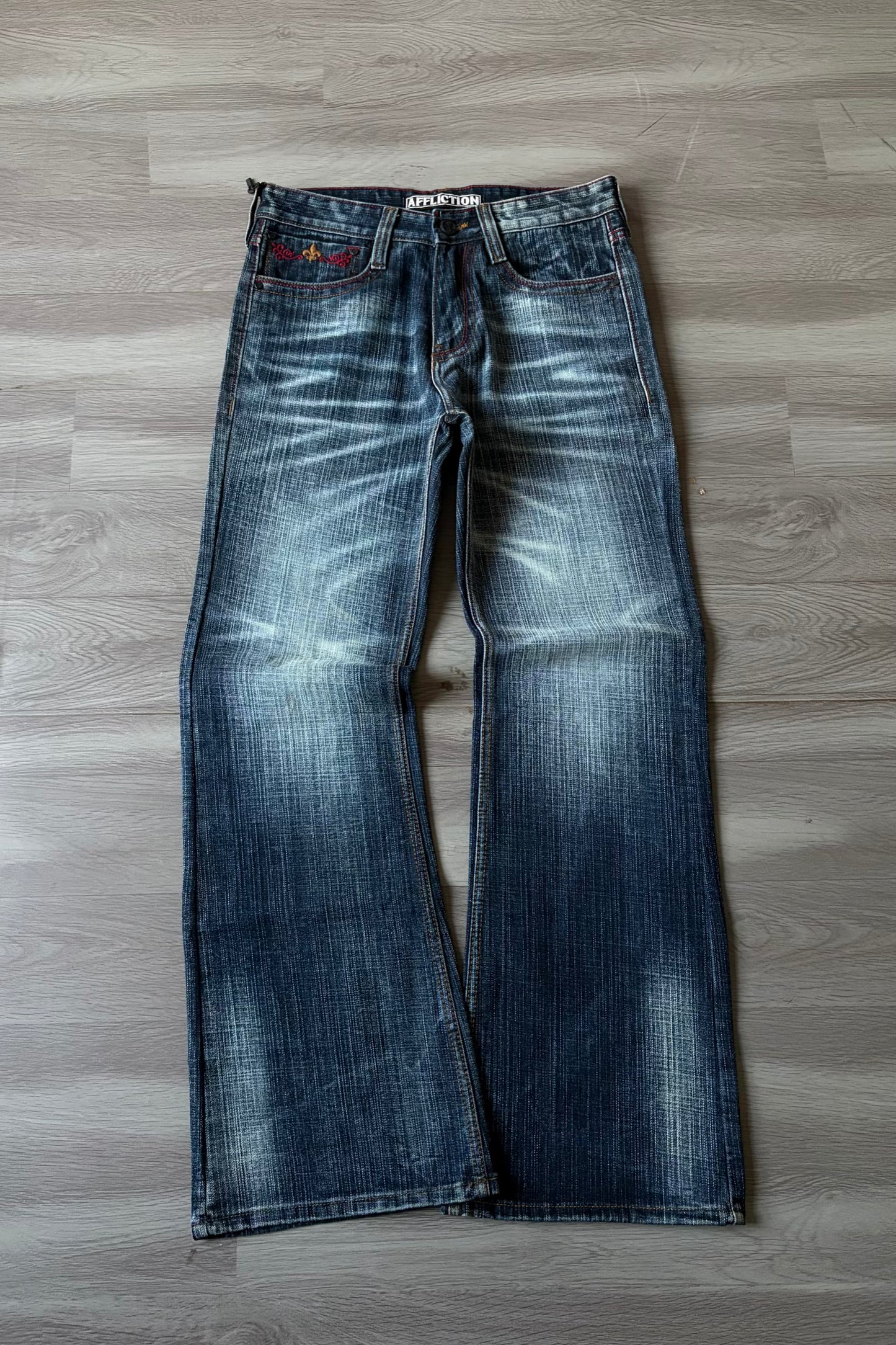 Slate Blue Bootcut Denim