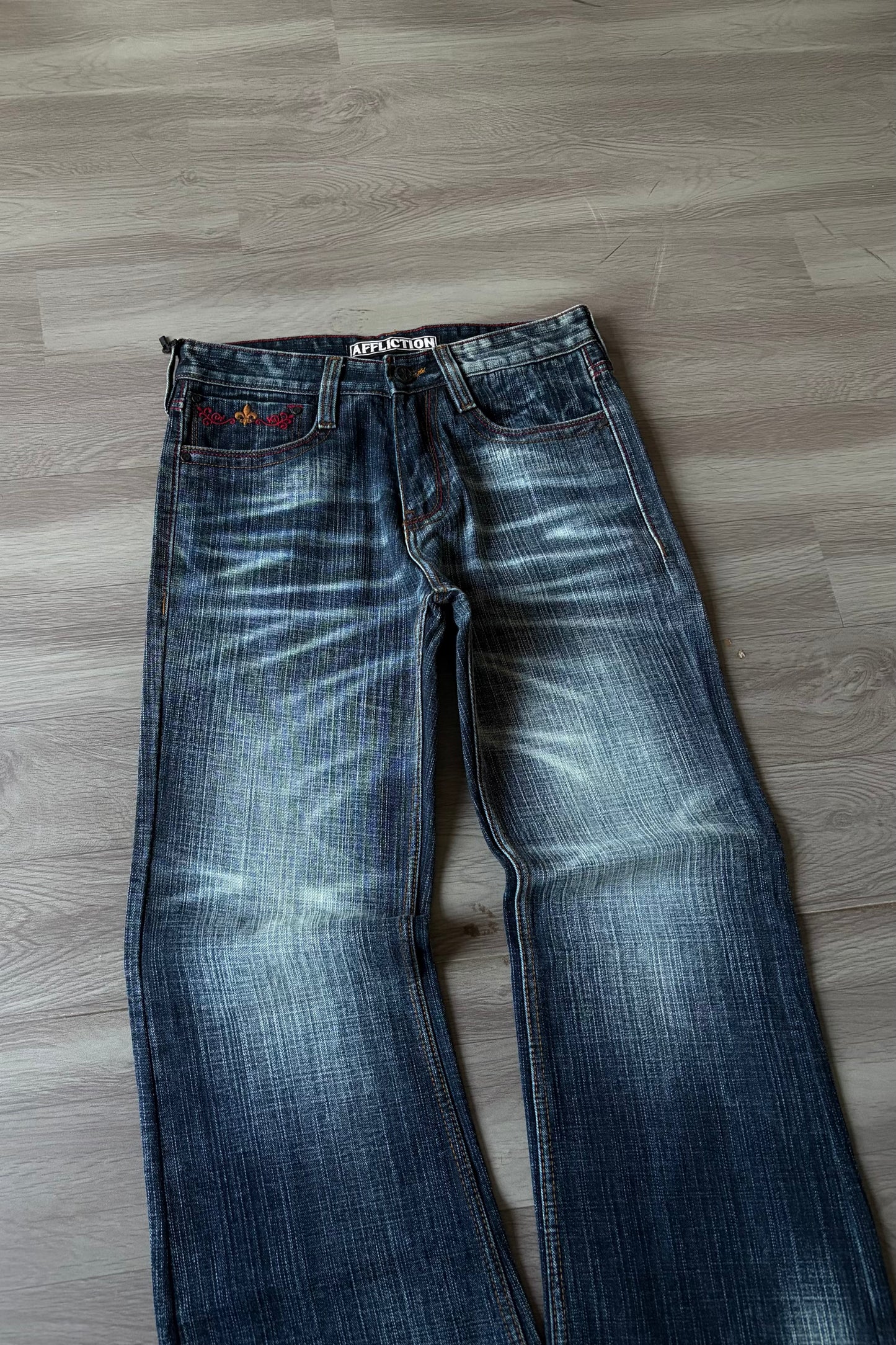 Slate Blue Bootcut Denim