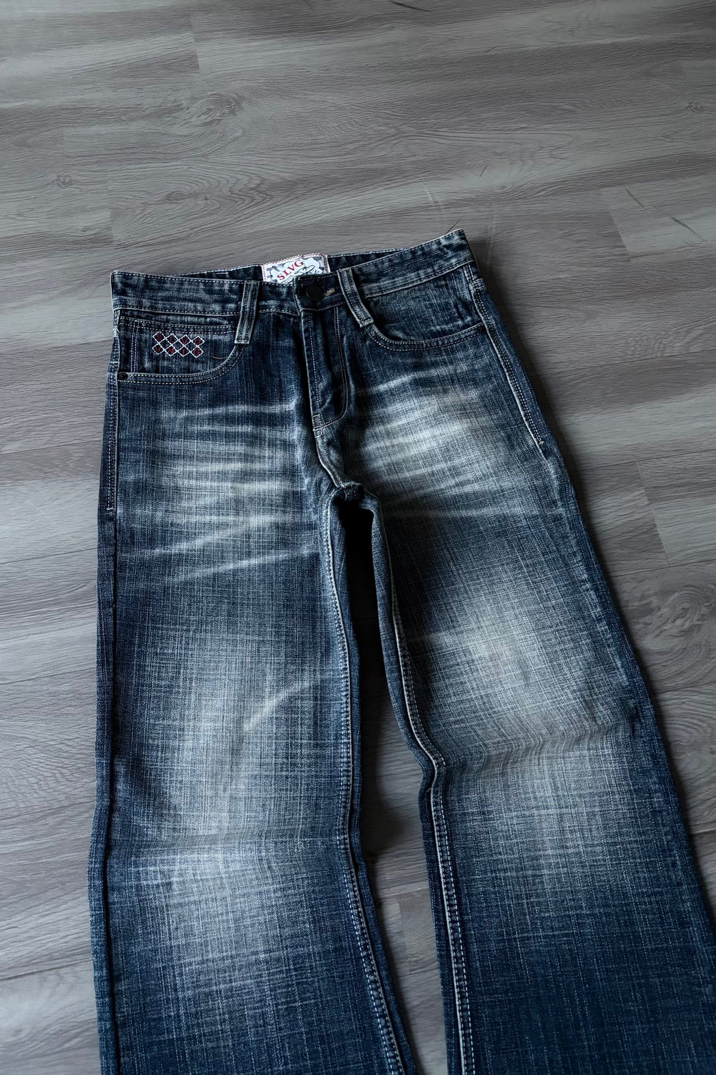Aged Blue Bootcut Denim