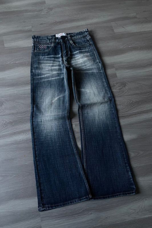Aged Blue Bootcut Denim