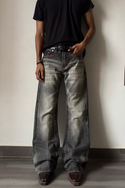 Crimson Core Mocha Grey Slim Bootcut