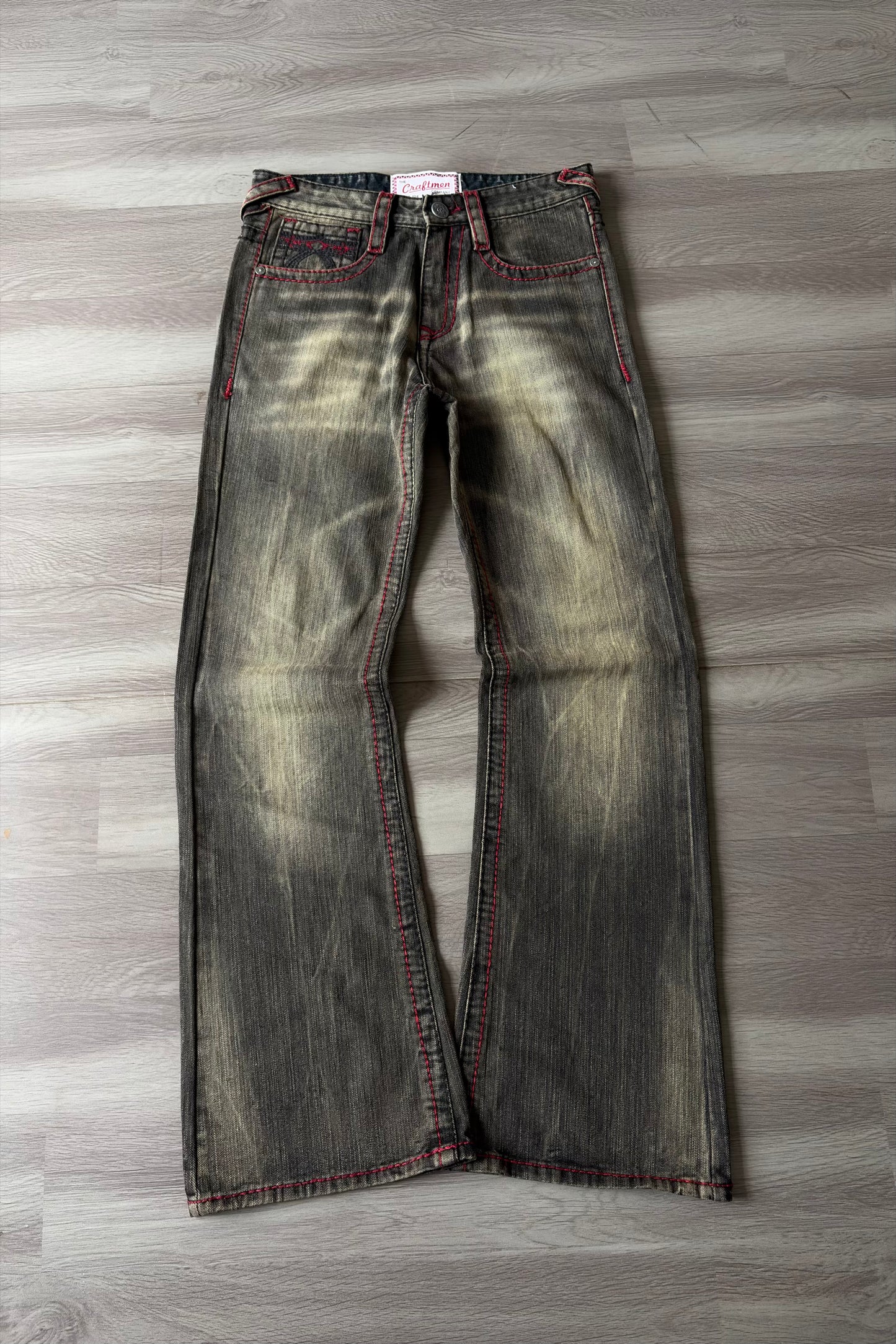 Crimson Core Honey Fade Slim Bootcut