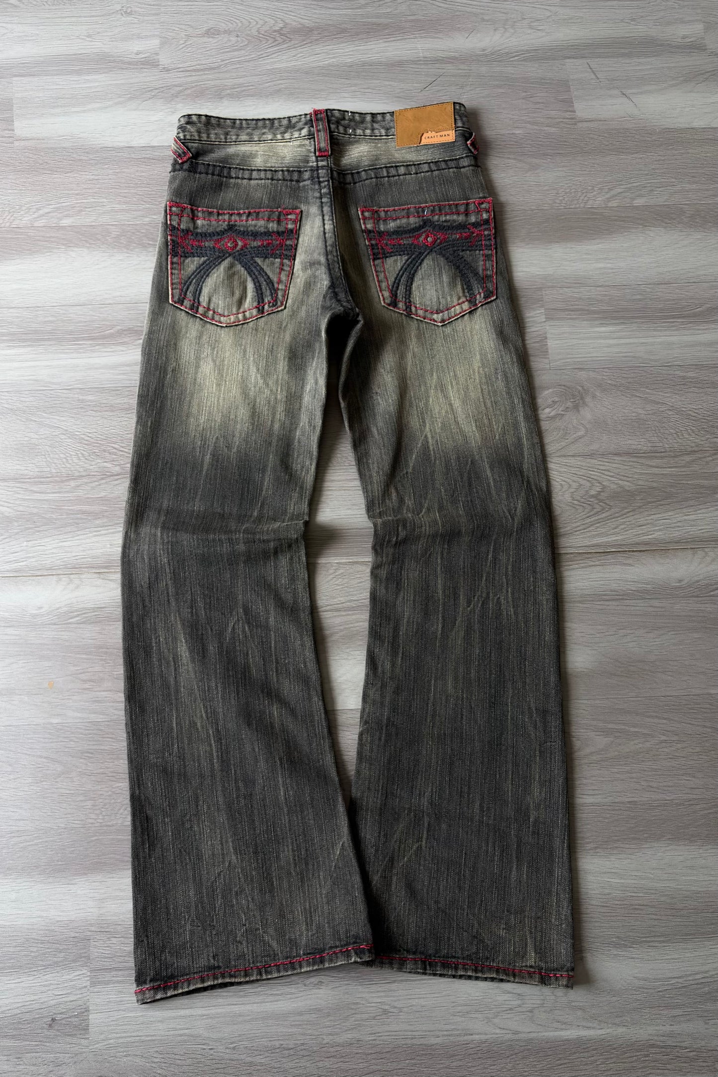 Crimson Core Honey Fade Slim Bootcut