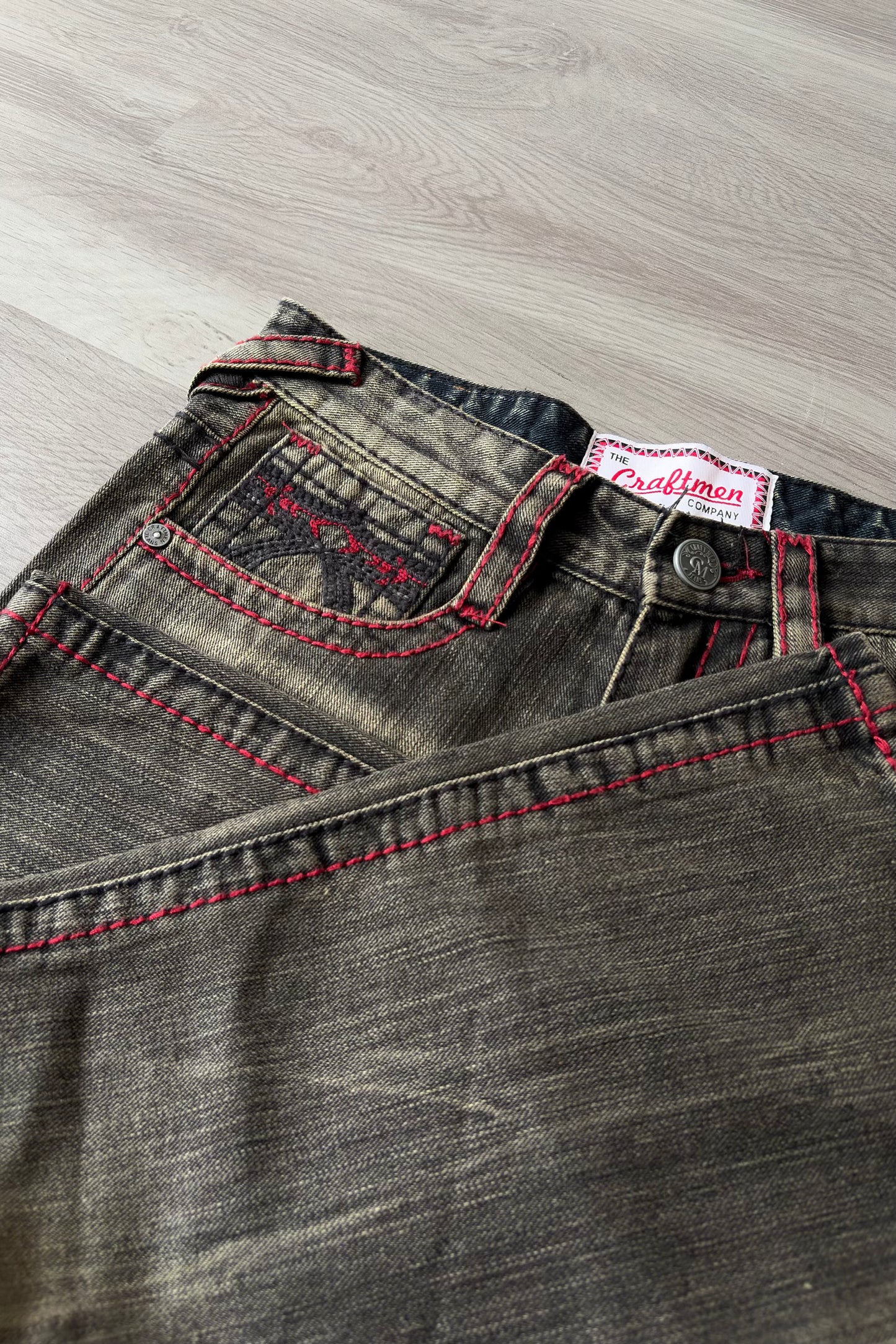 Crimson Core Honey Fade Slim Bootcut