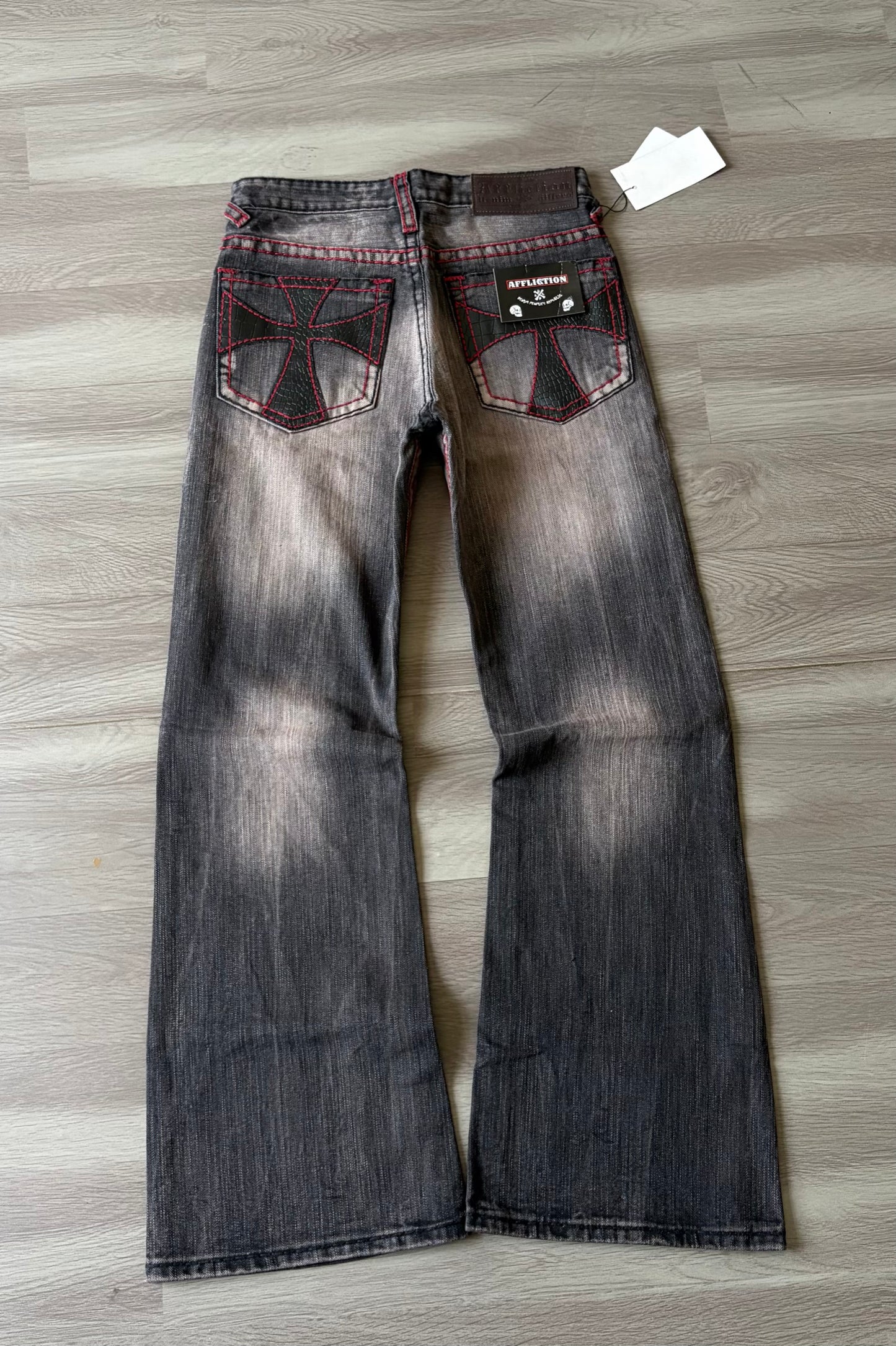 Alligator Core Crimson Fade Bootcut