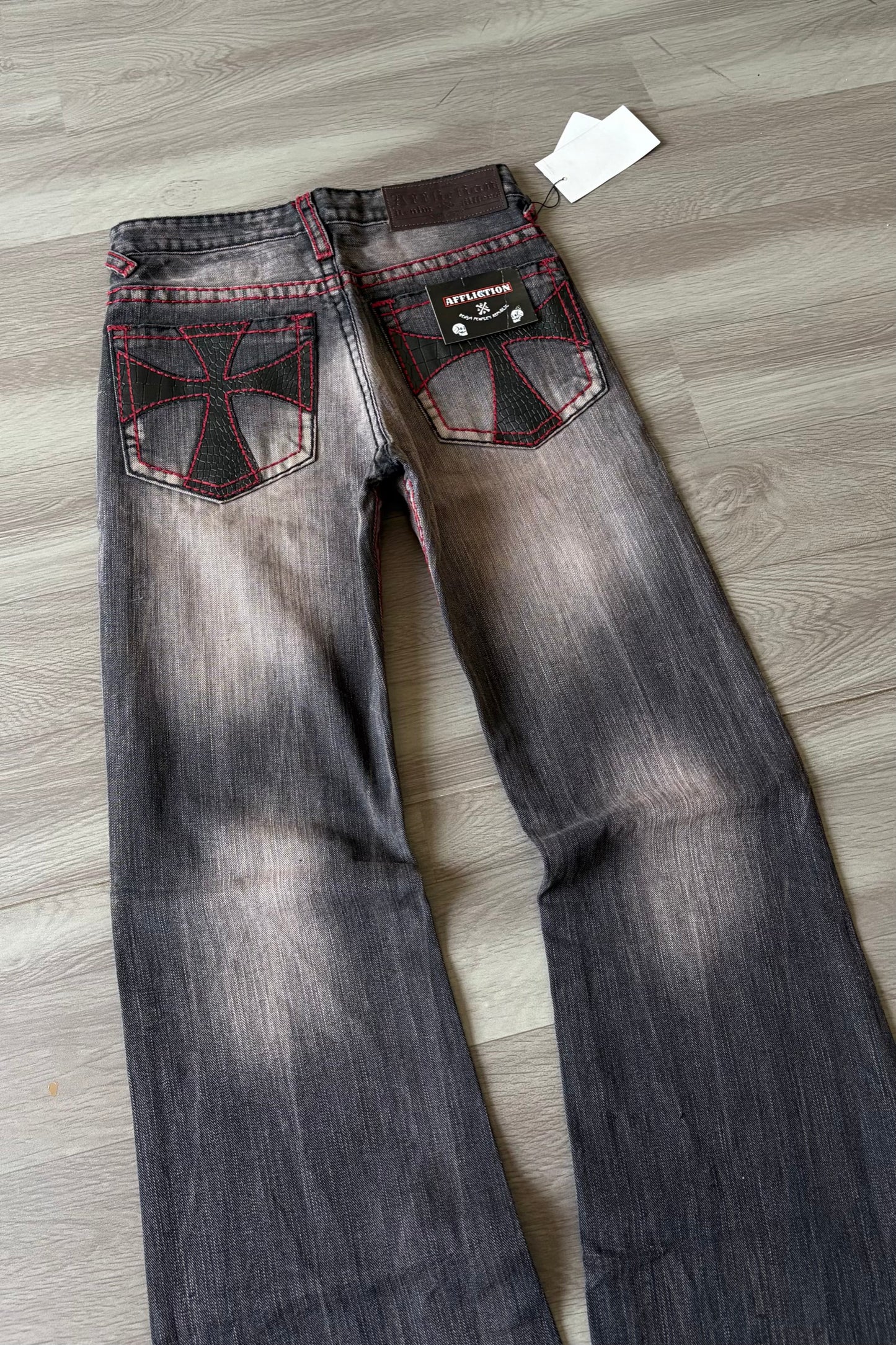 Alligator Core Crimson Fade Bootcut