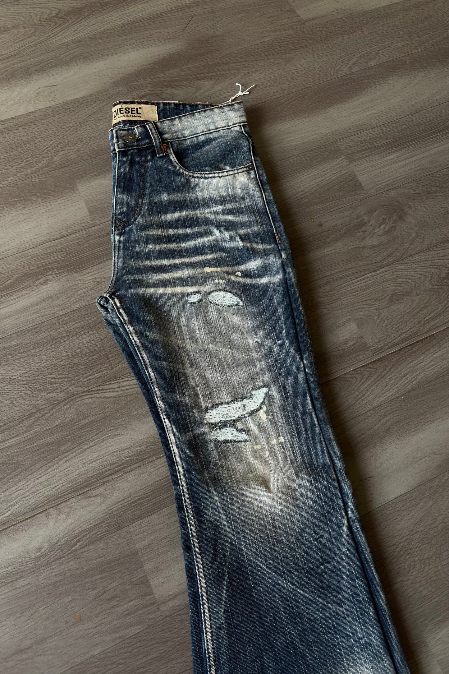 Hadal Blue Rushed Bootcut