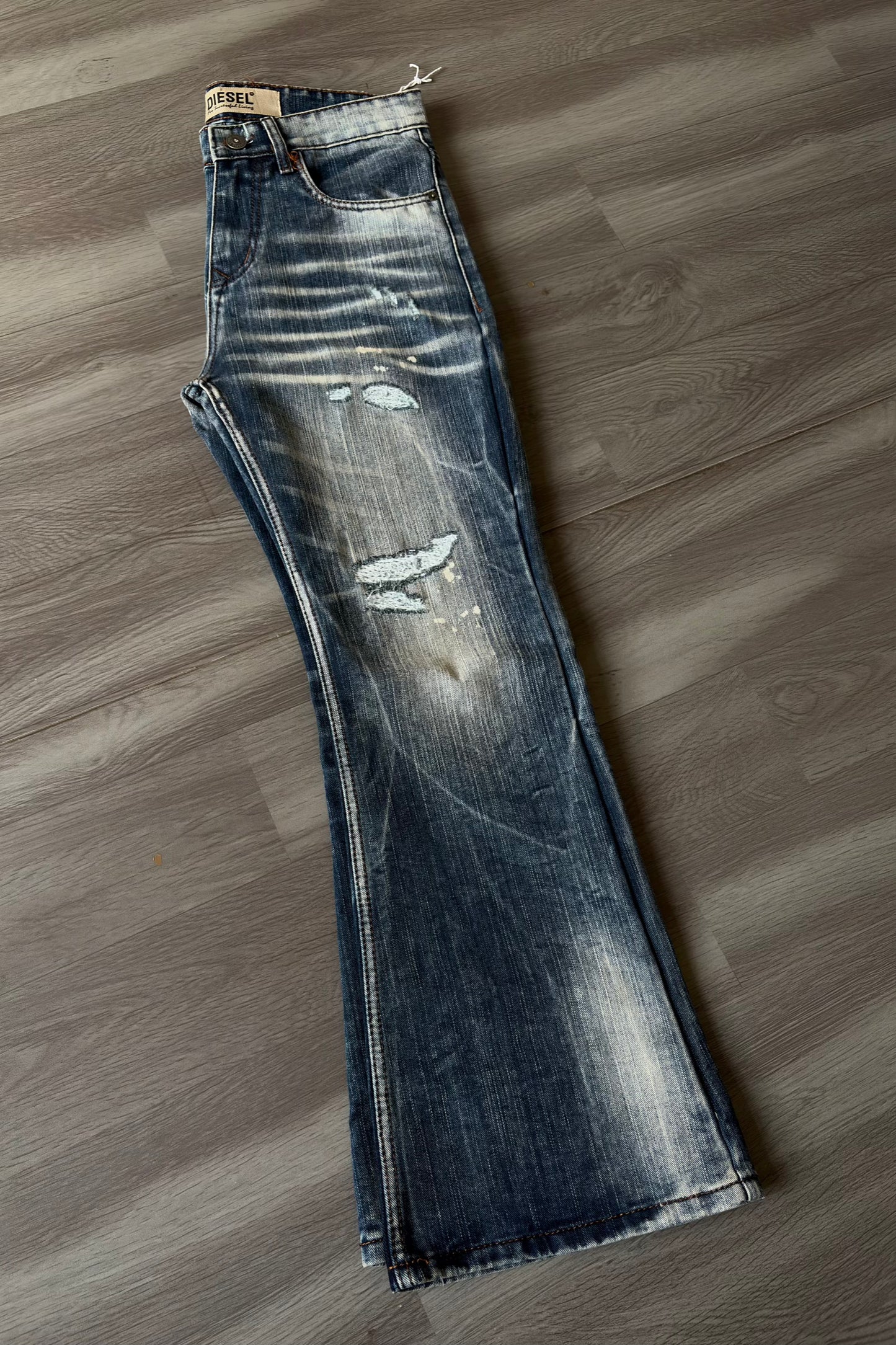 Hadal Blue Rushed Bootcut