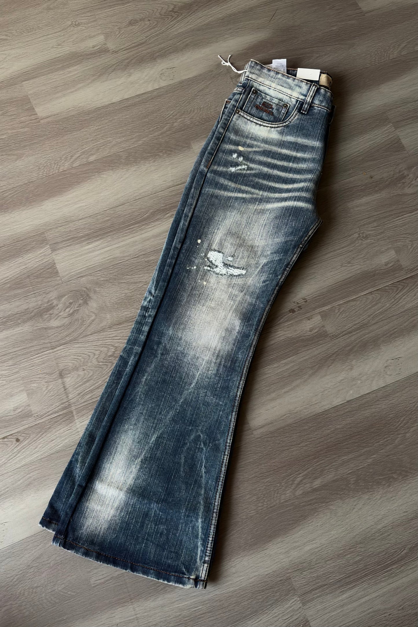 Hadal Blue Rushed Bootcut