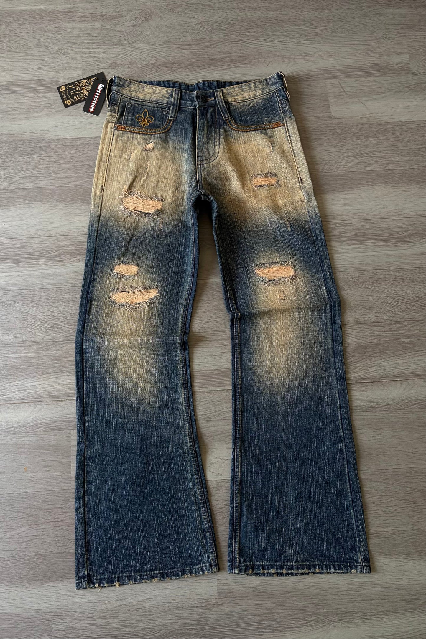Stoneburn Heavy Distressed Bootcut