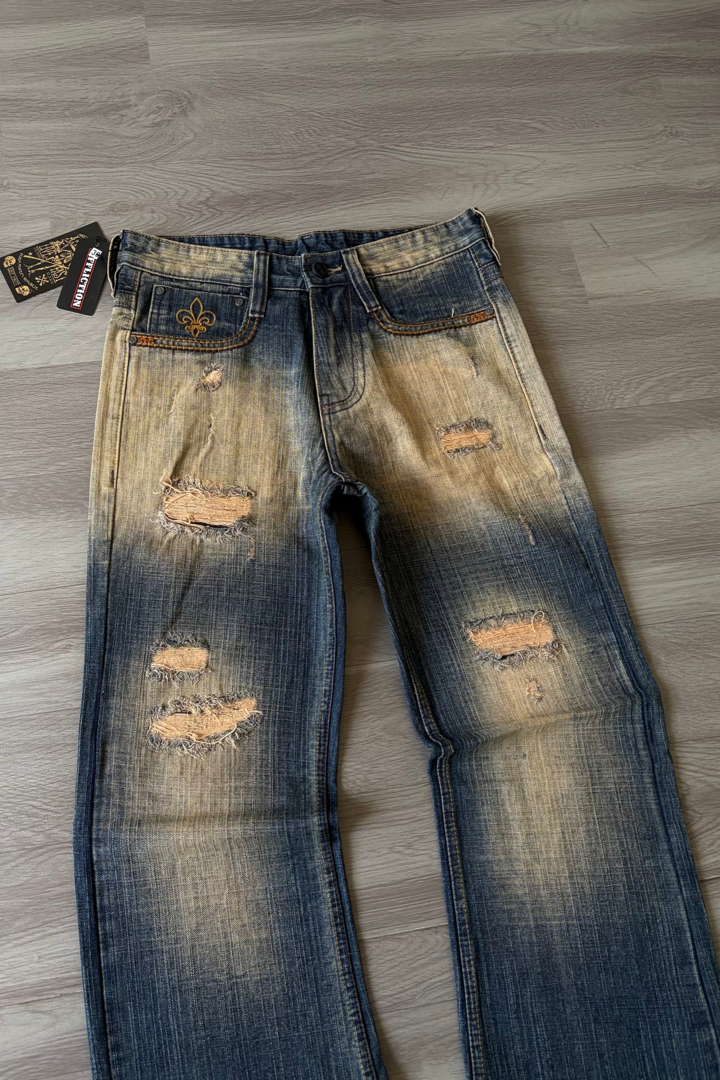 Stoneburn Heavy Distressed Bootcut