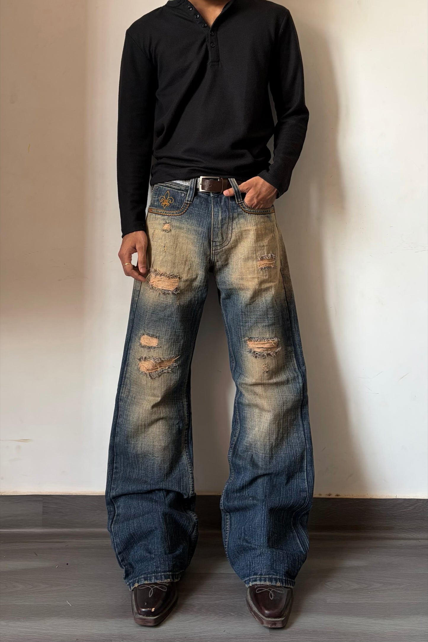 Stoneburn Heavy Distressed Bootcut