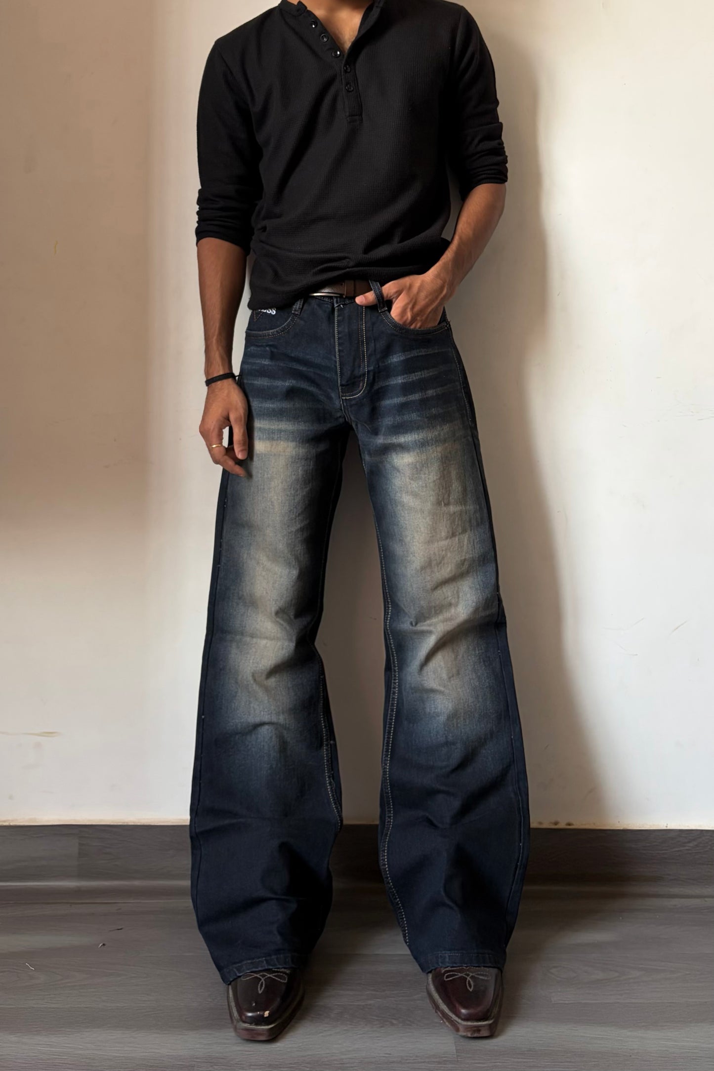 Indigo Blush Relic Bootcut