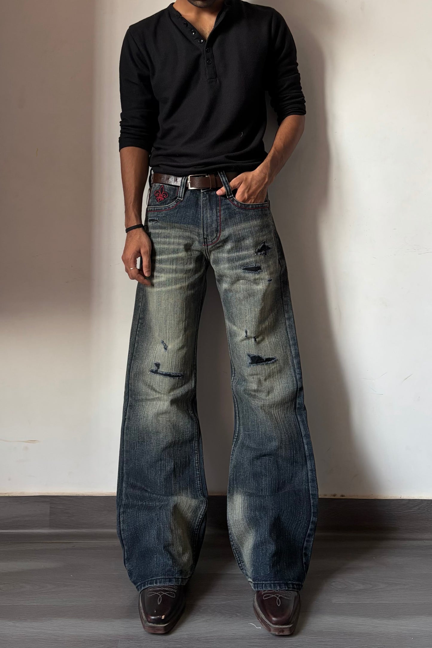 Crimson Fleur Relic Bootcut